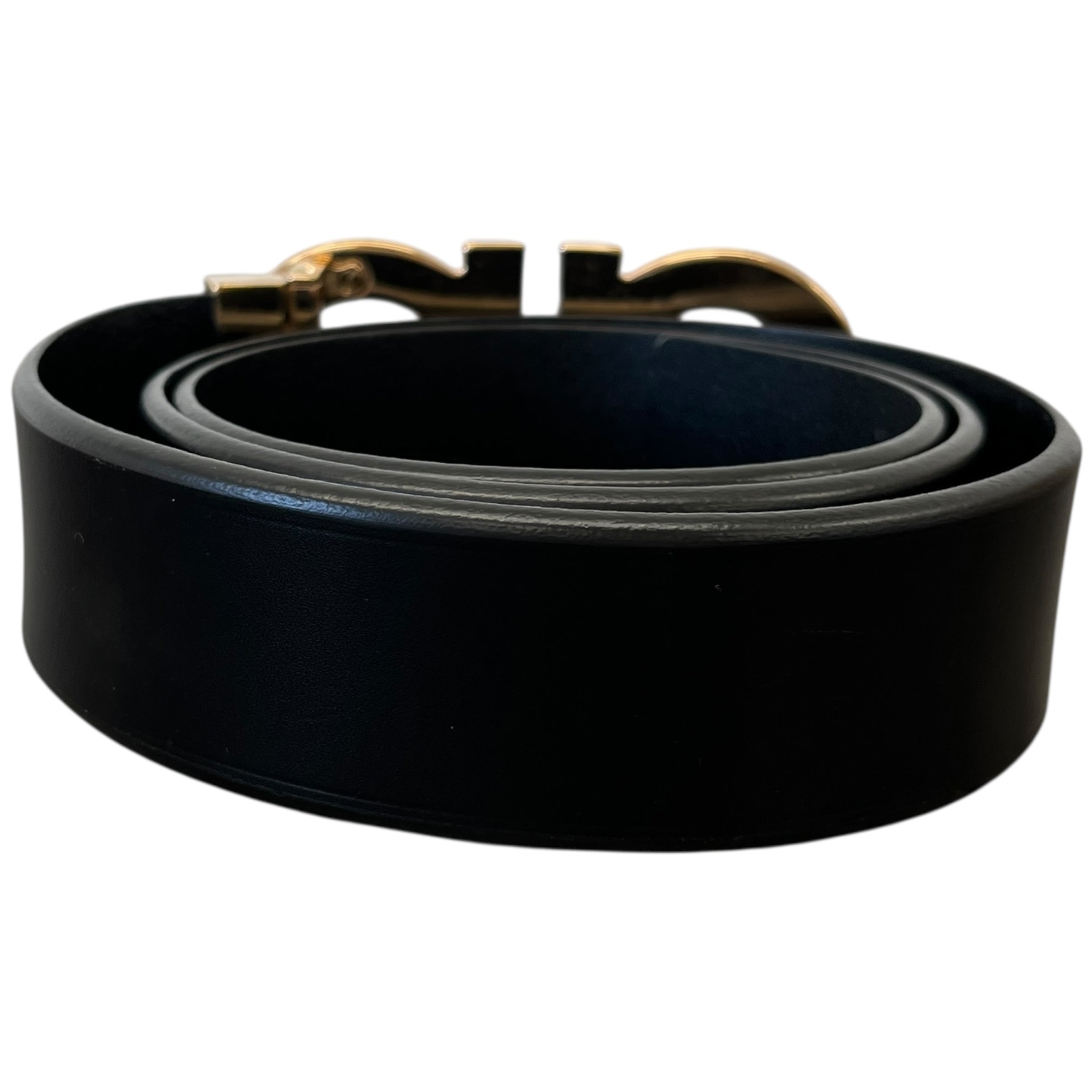 Men's Gancini Belt Black Size Waist 32"