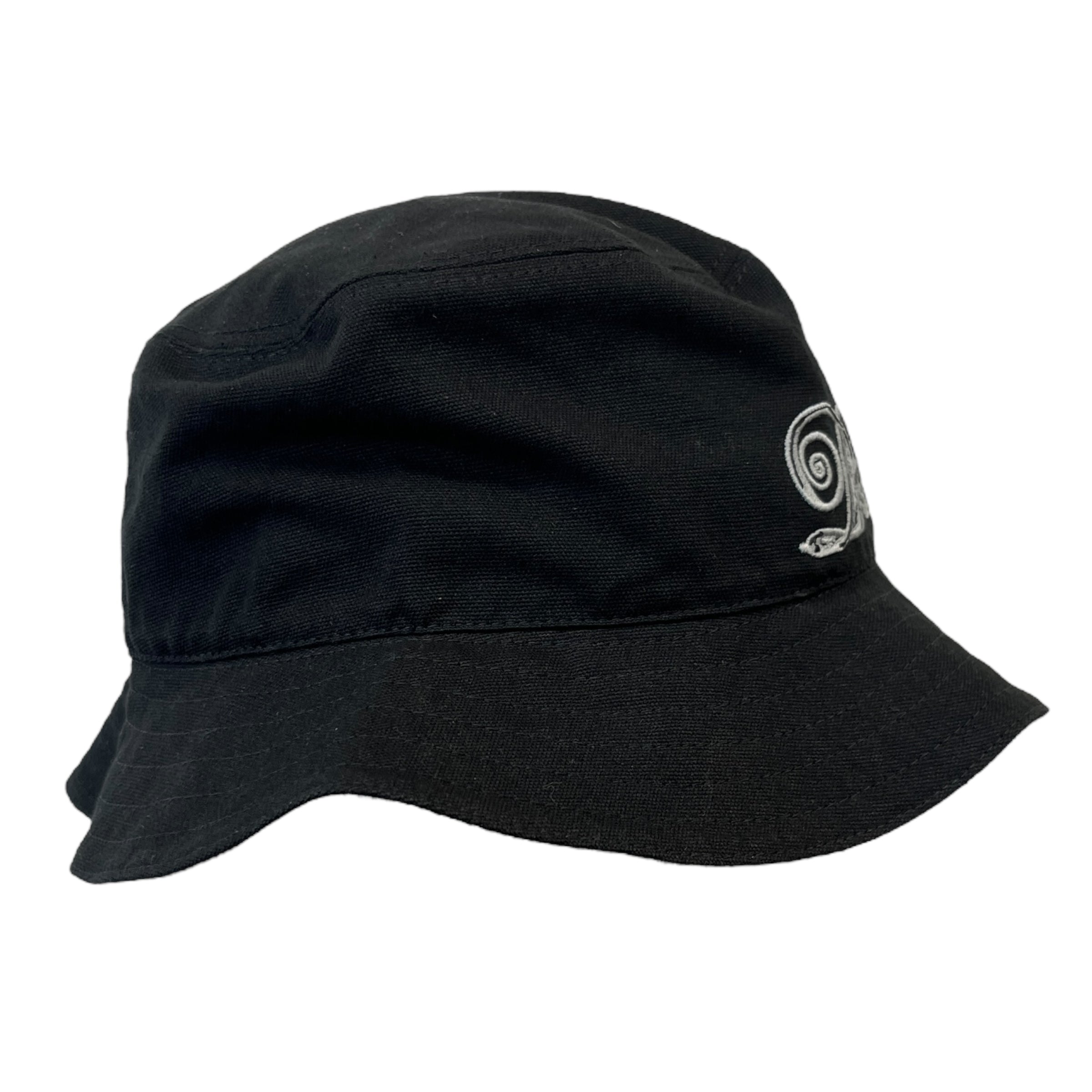 Men's Embroidered Logo Bucket Hat Black Size S
