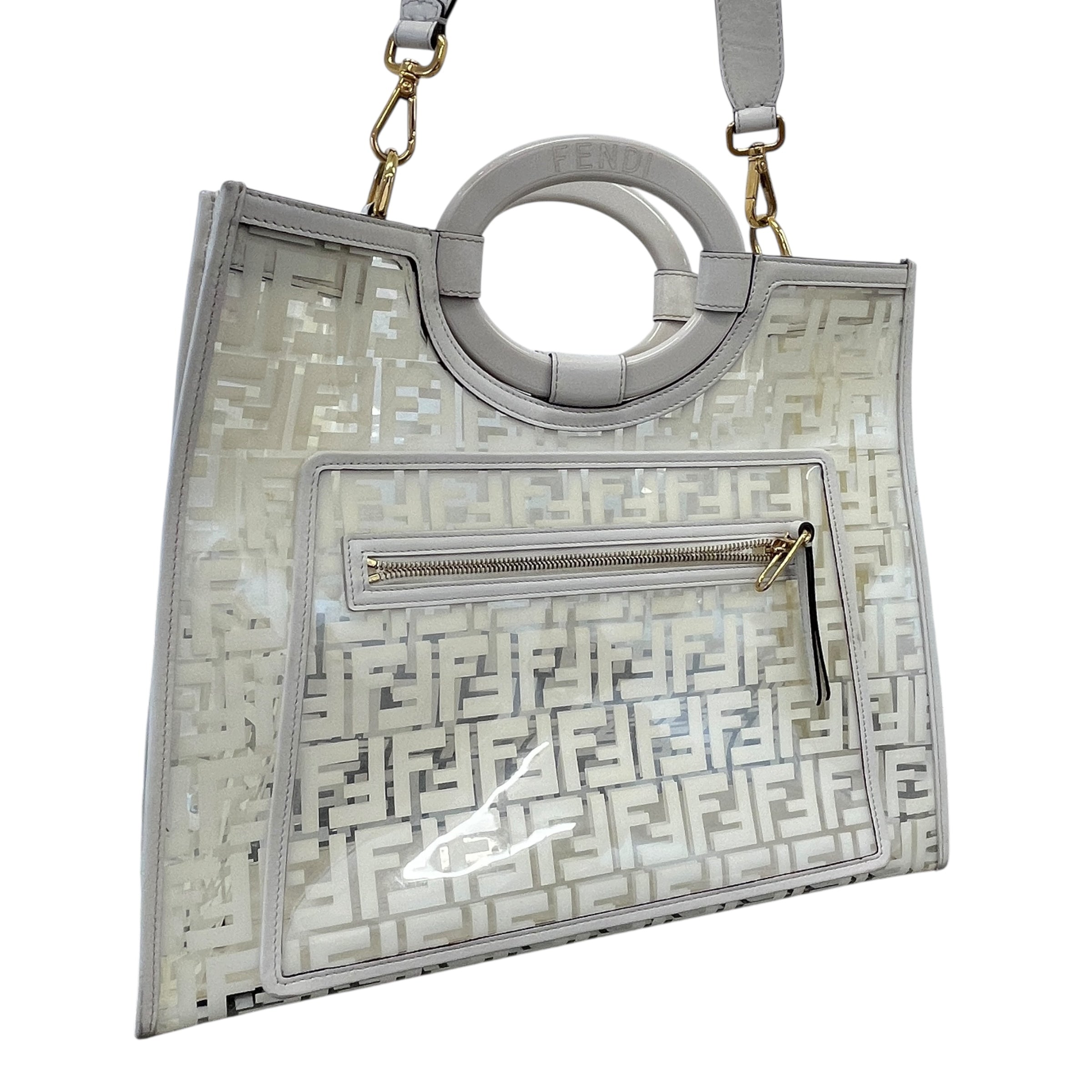 Women's Runaway Shopping Tote Bag Cream