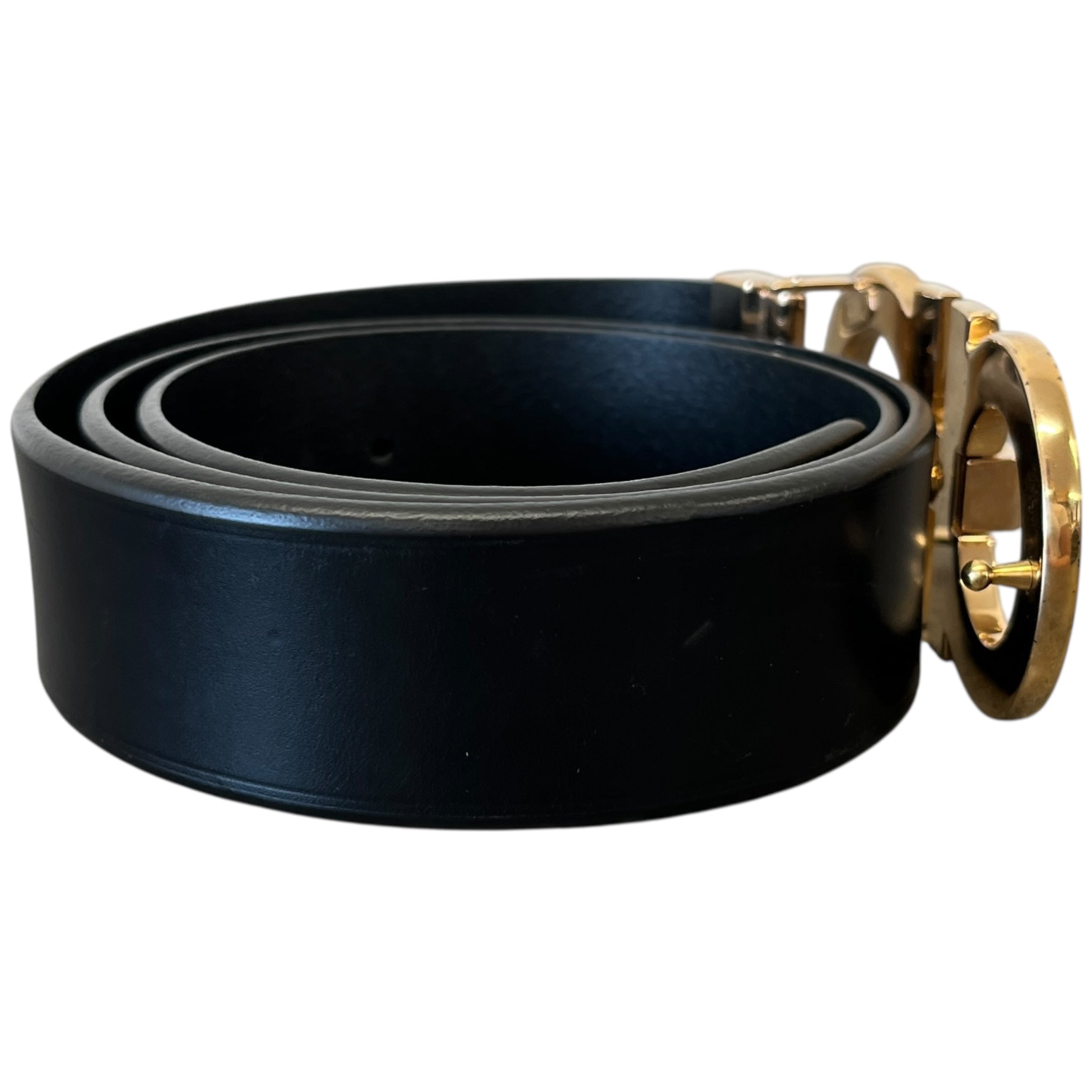 Men's Gancini Belt Black Size Waist 32"