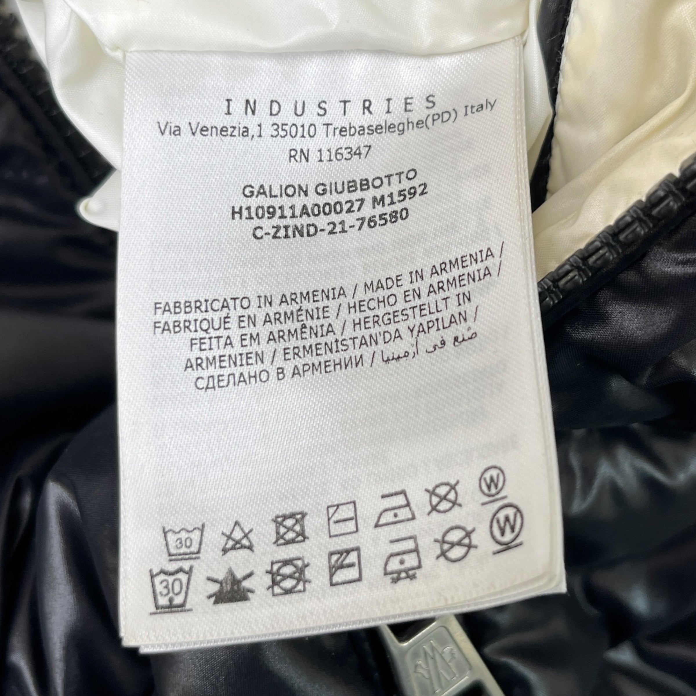 Men's Galion Down Jacket Black Size 3 / L