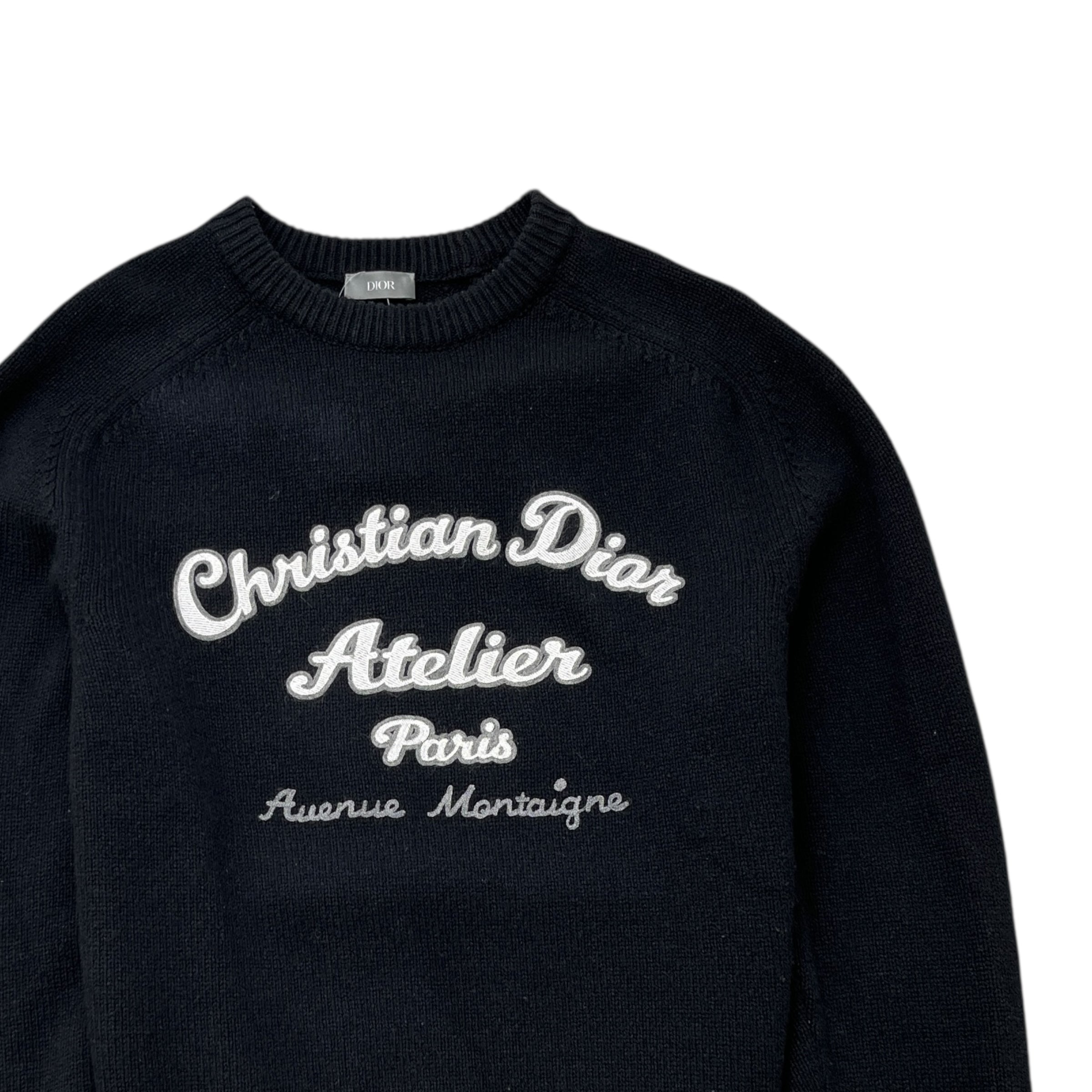 Men's Atelier Paris Jumper Black Size L