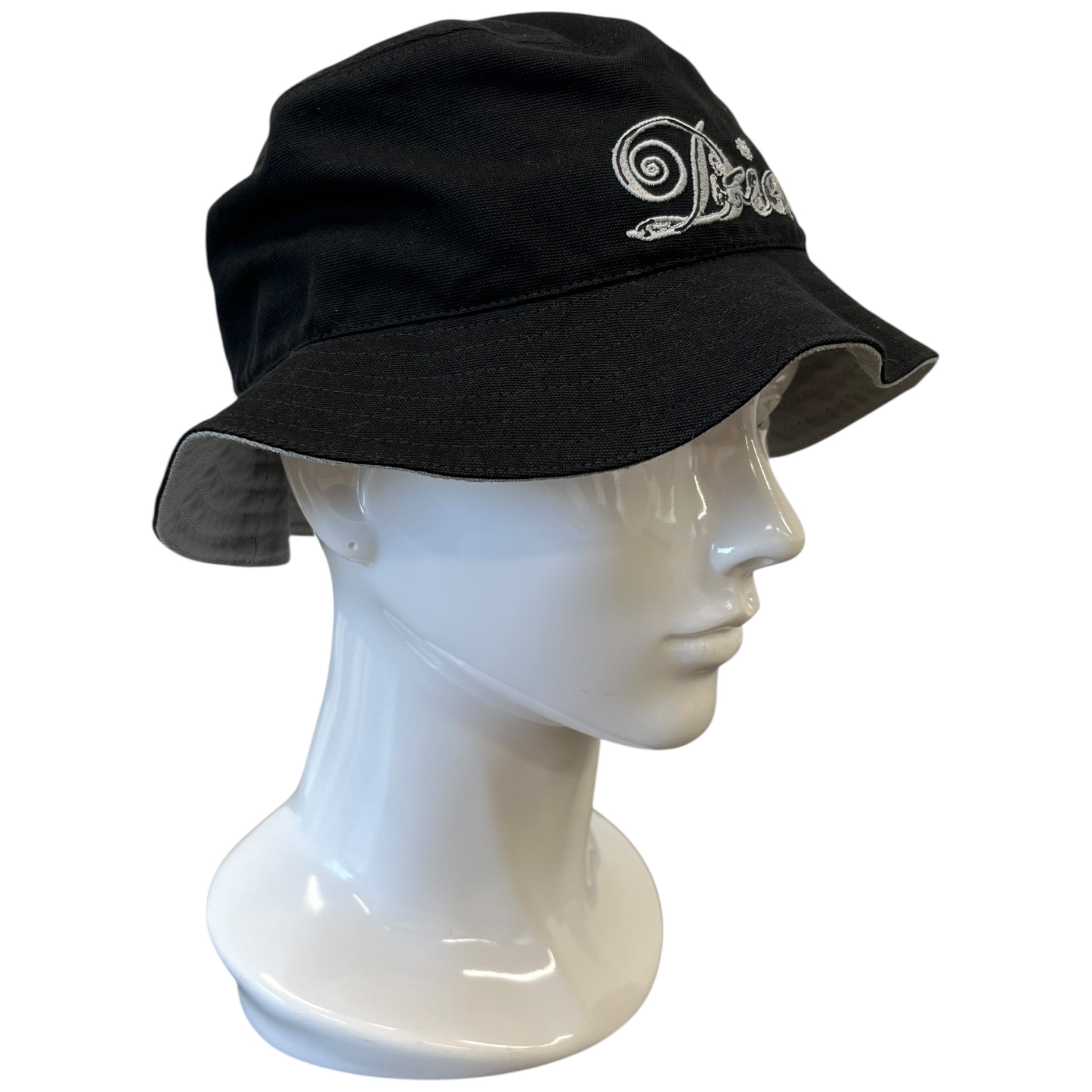 Men's Embroidered Logo Bucket Hat Black Size S
