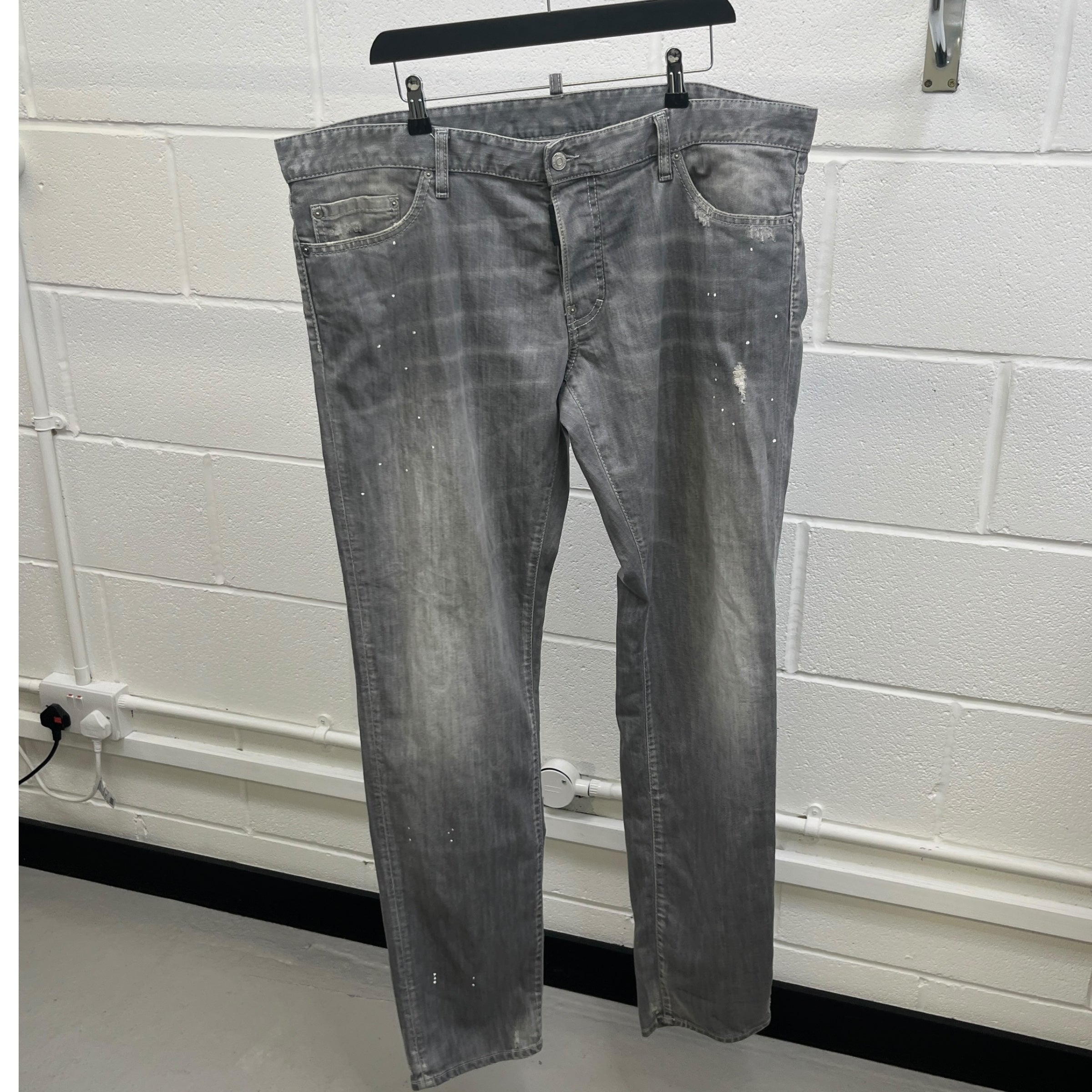 Men's Slim Jeans Grey Size IT 58 / UK 42