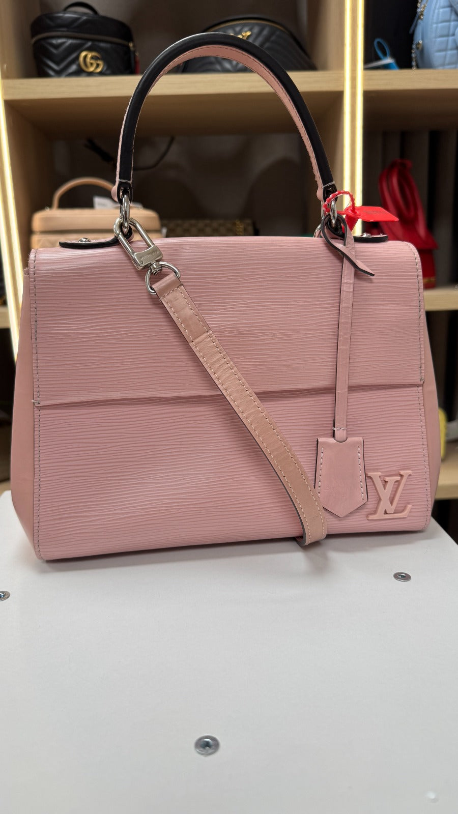 Women's Cluny Mm Epi Bag Pink