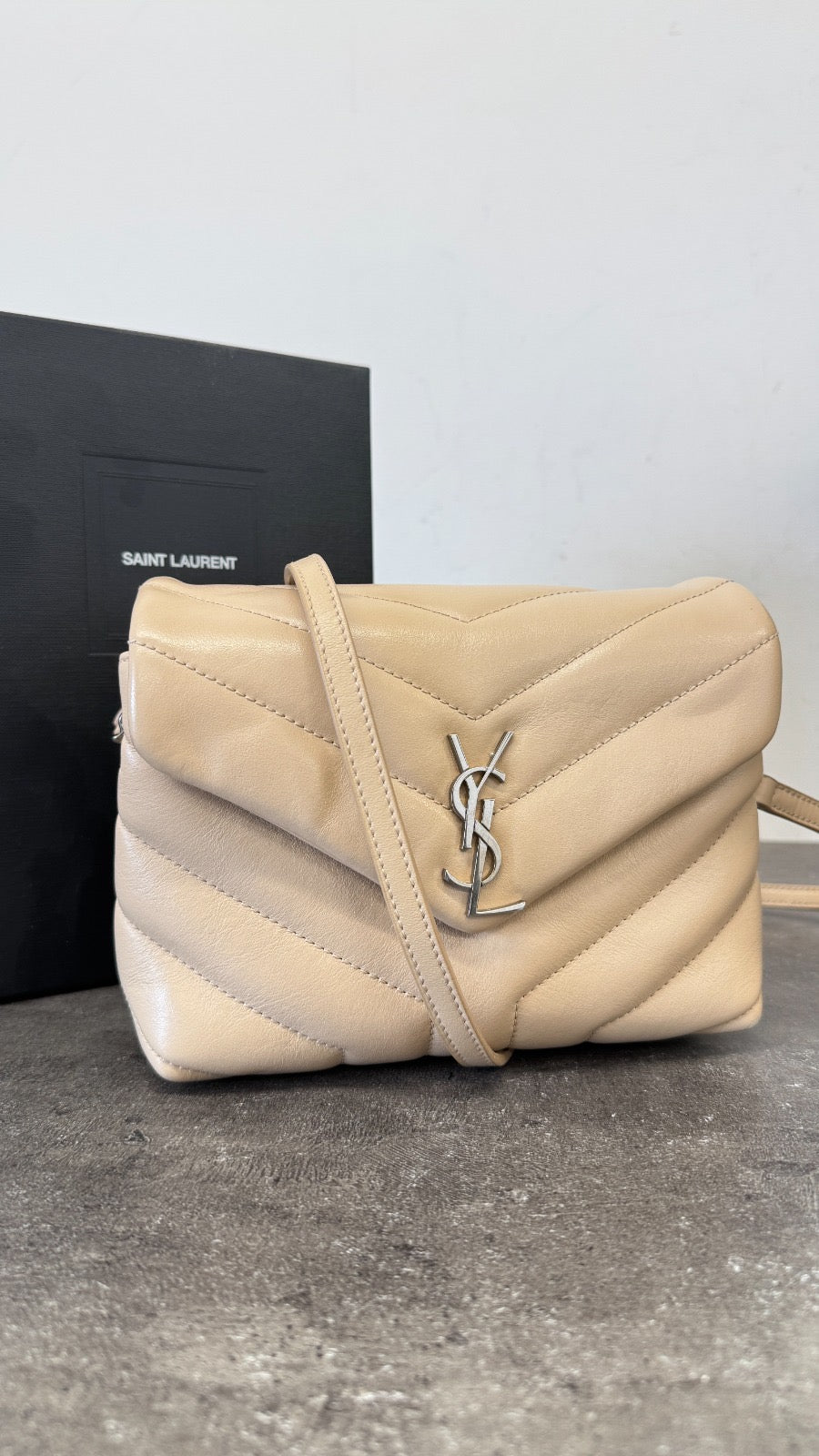 Women's Loulou Toy Crossbody Matelasse Bag Beige