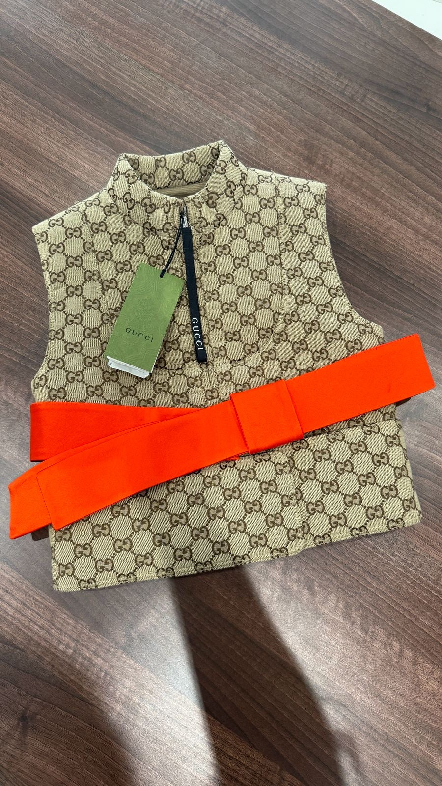 Women's Gg Supreme Gilet Brown Size IT 36 / UK 4