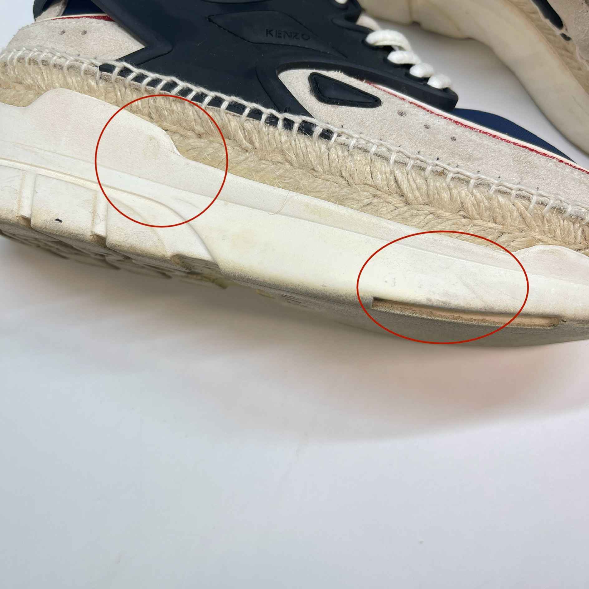 Women's K-Lastic Lace Espadrilles Low Trainers Navy Size EU 35 / UK 2