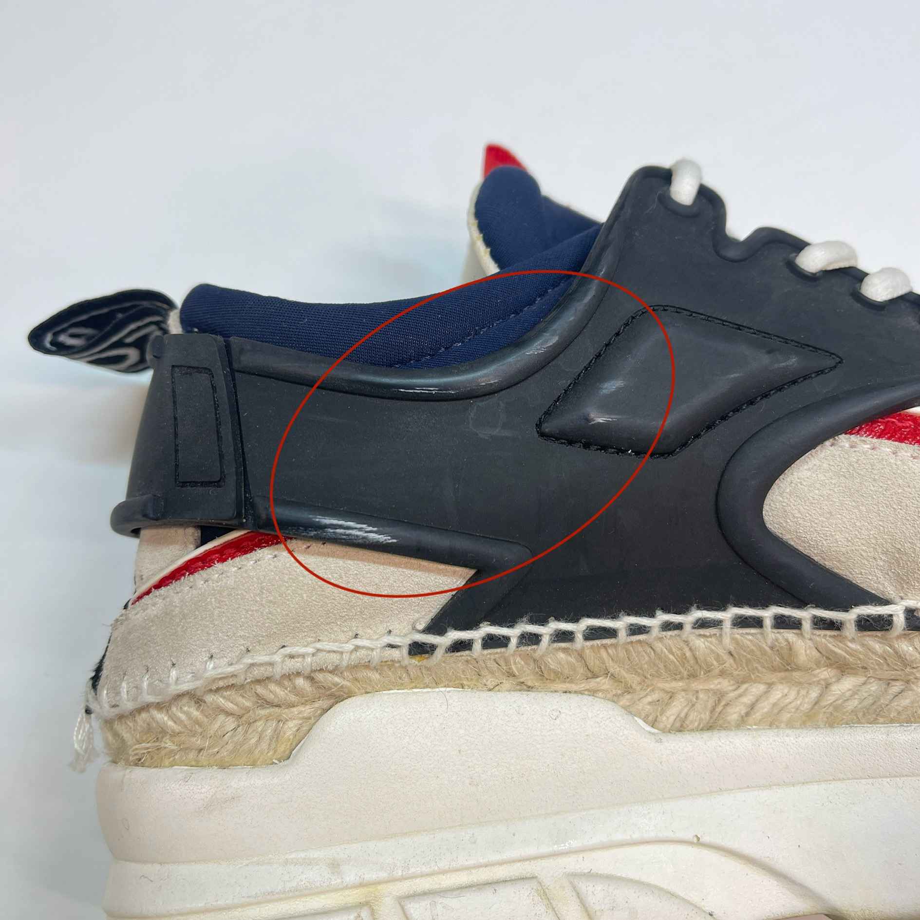 Women's K-Lastic Lace Espadrilles Low Trainers Navy Size EU 35 / UK 2