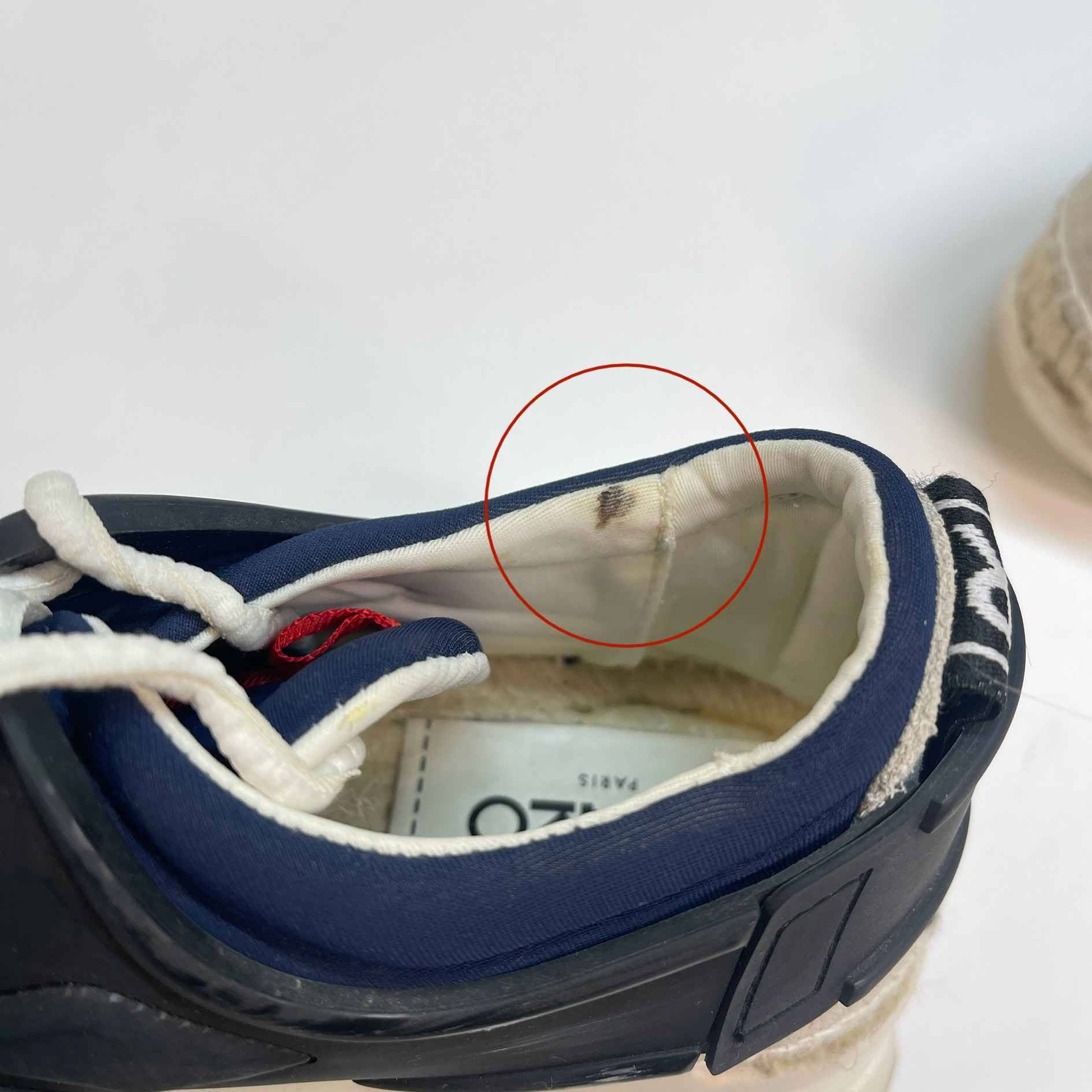 Women's K-Lastic Lace Espadrilles Low Trainers Navy Size EU 35 / UK 2