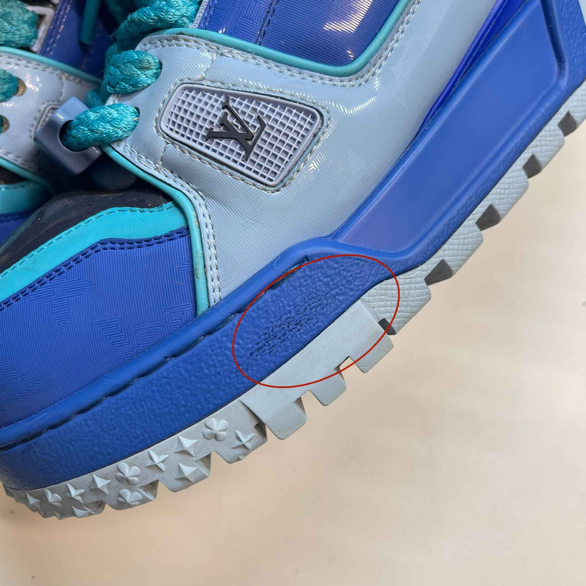 Men's Maxi Low Trainers Blue Size EU 40.5 / UK 6.5