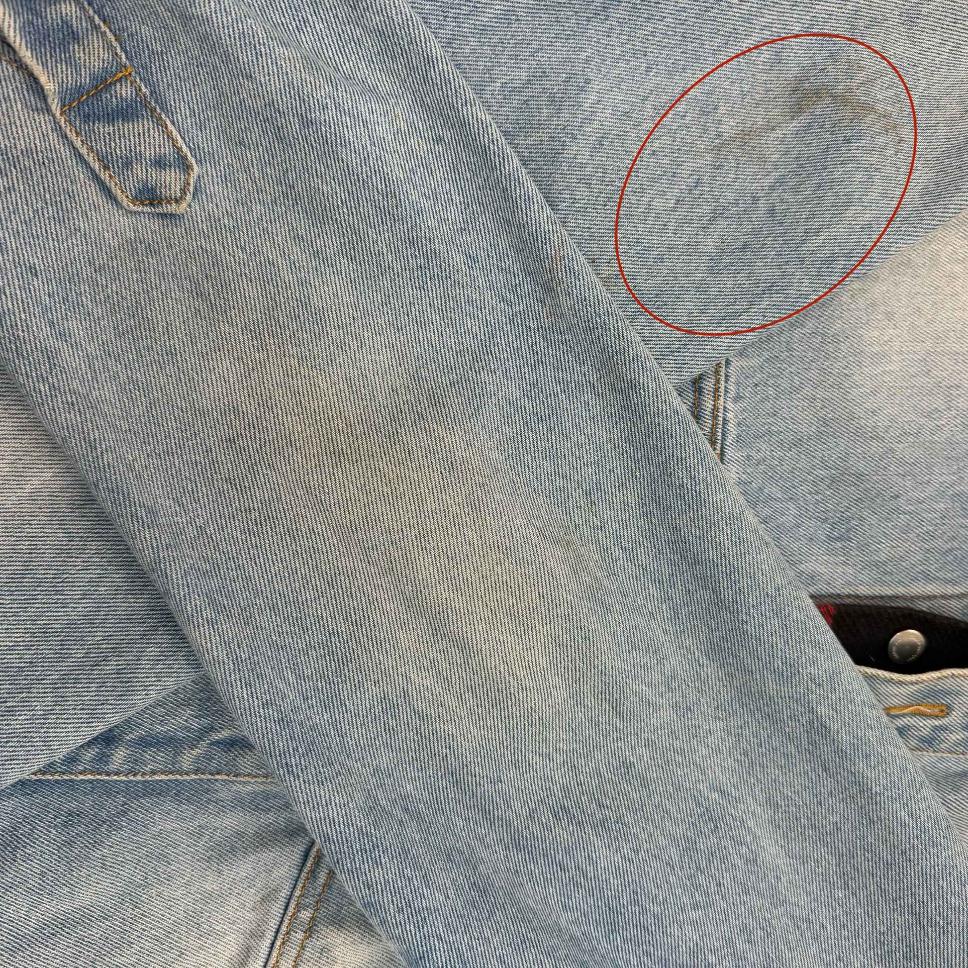 Men's Logo Print Checked OverShirt Blue Size M - 244667