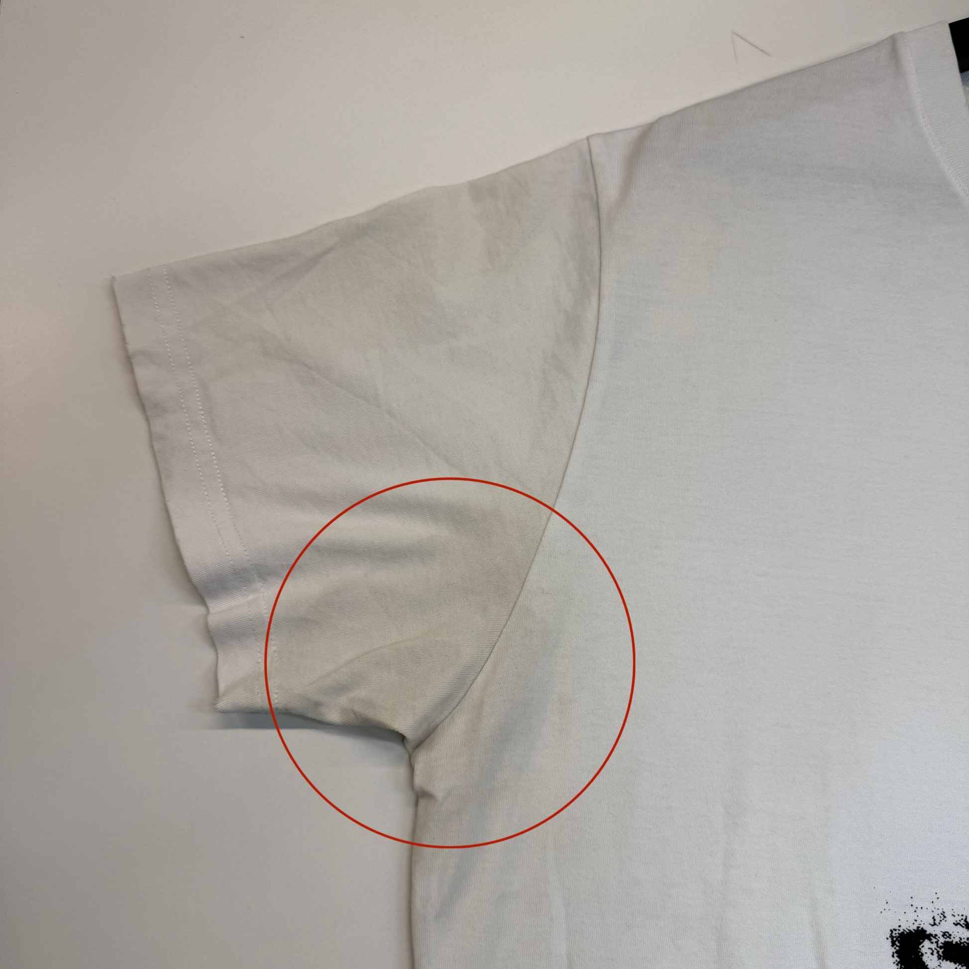 Men's Logo Print T-Shirt White Size S - 248598