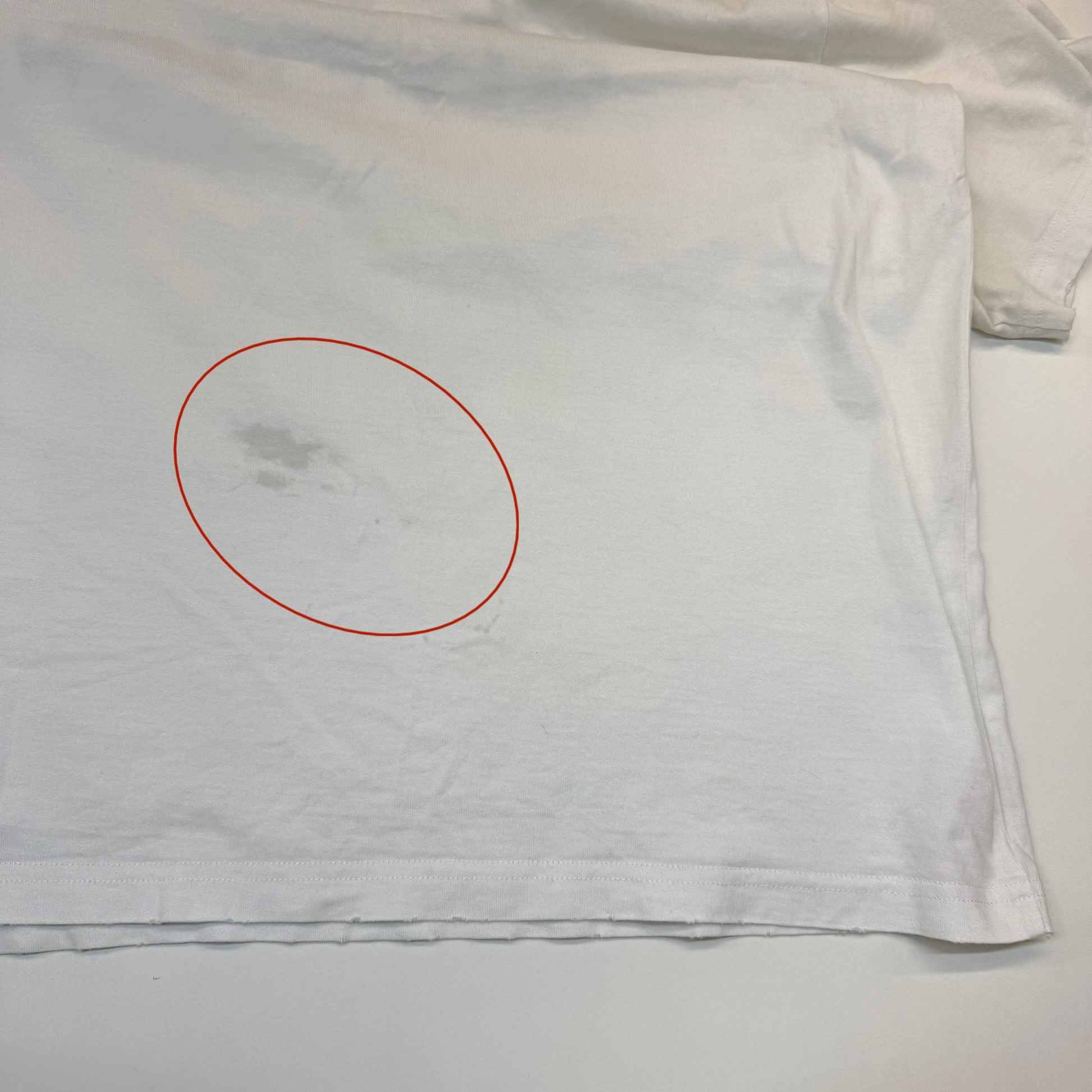 Men's Logo Print T-Shirt White Size S - 248598