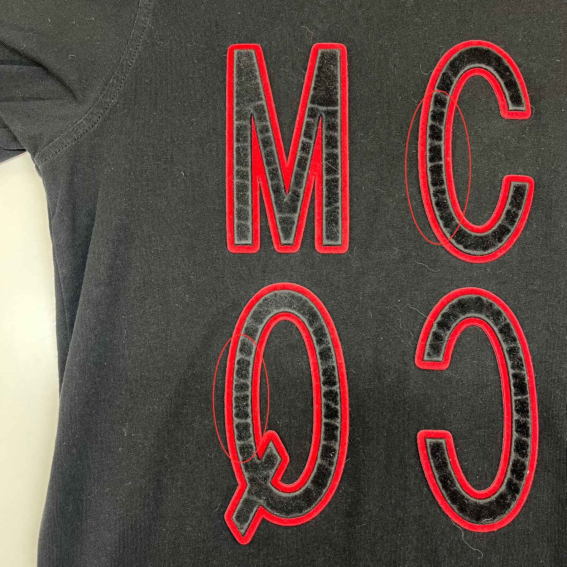 Men's Mcq Logo T-Shirt Black Size XXS - 250103