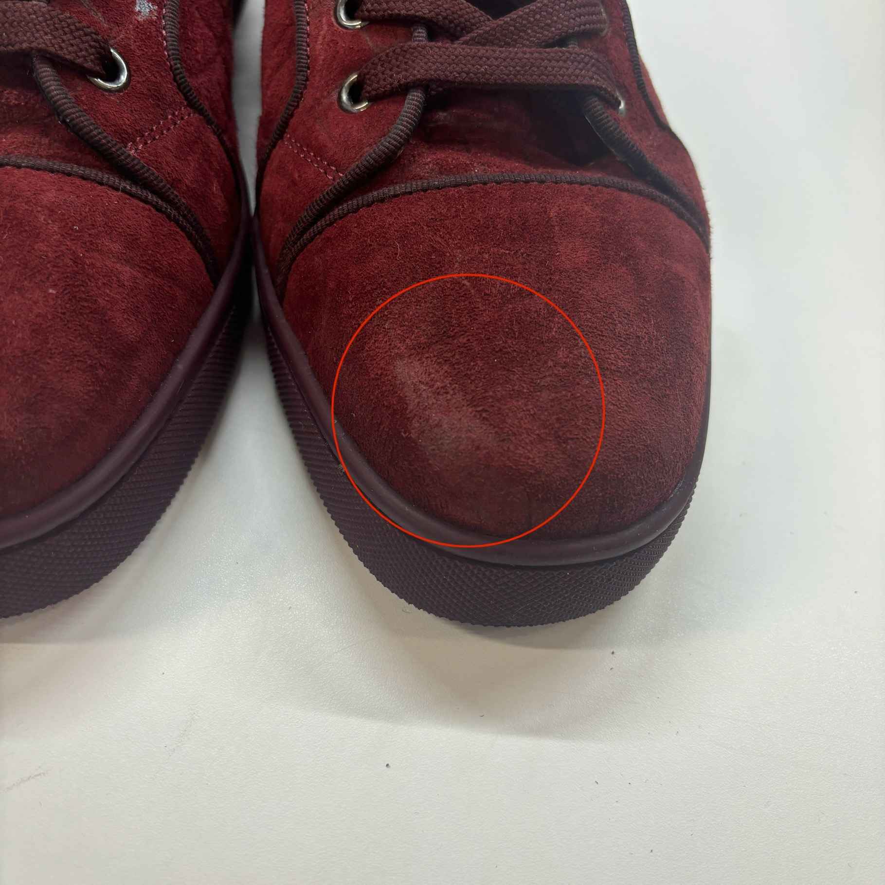 Men's Louis Junior Orlato High Trainers Burgundy Size EU 41.5 / UK 7.5