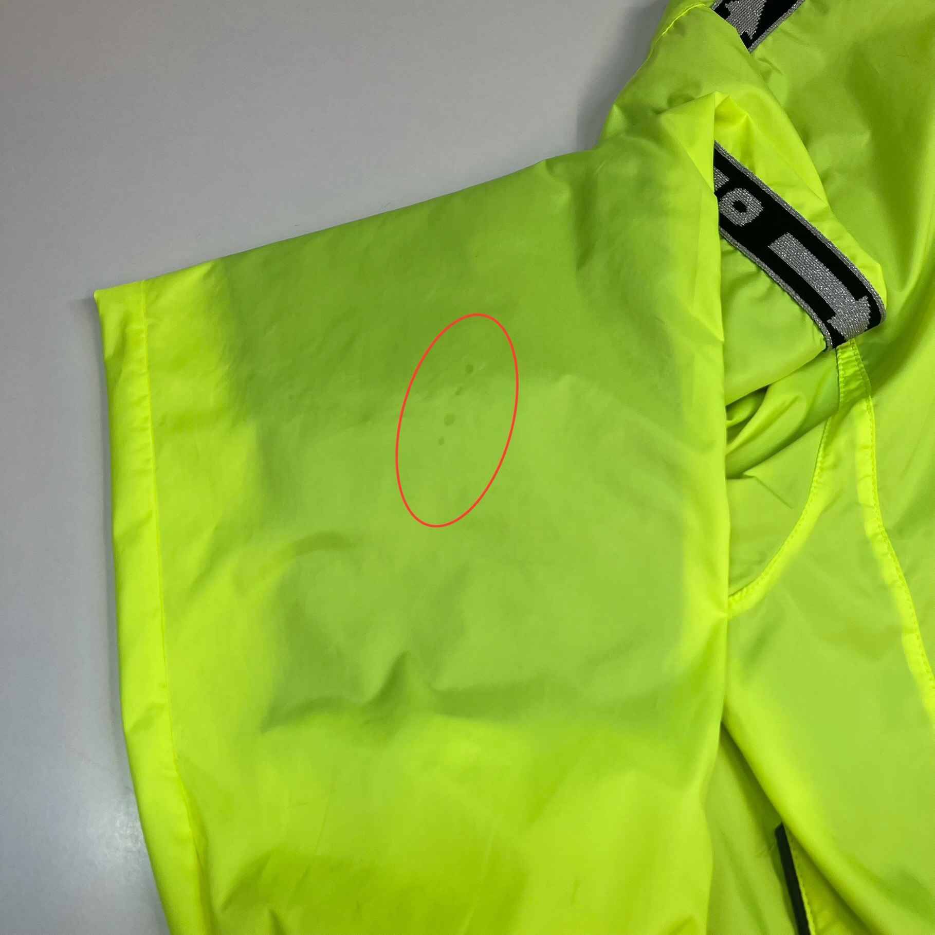 Men's Taped Logo Windbreaker Yellow Size S