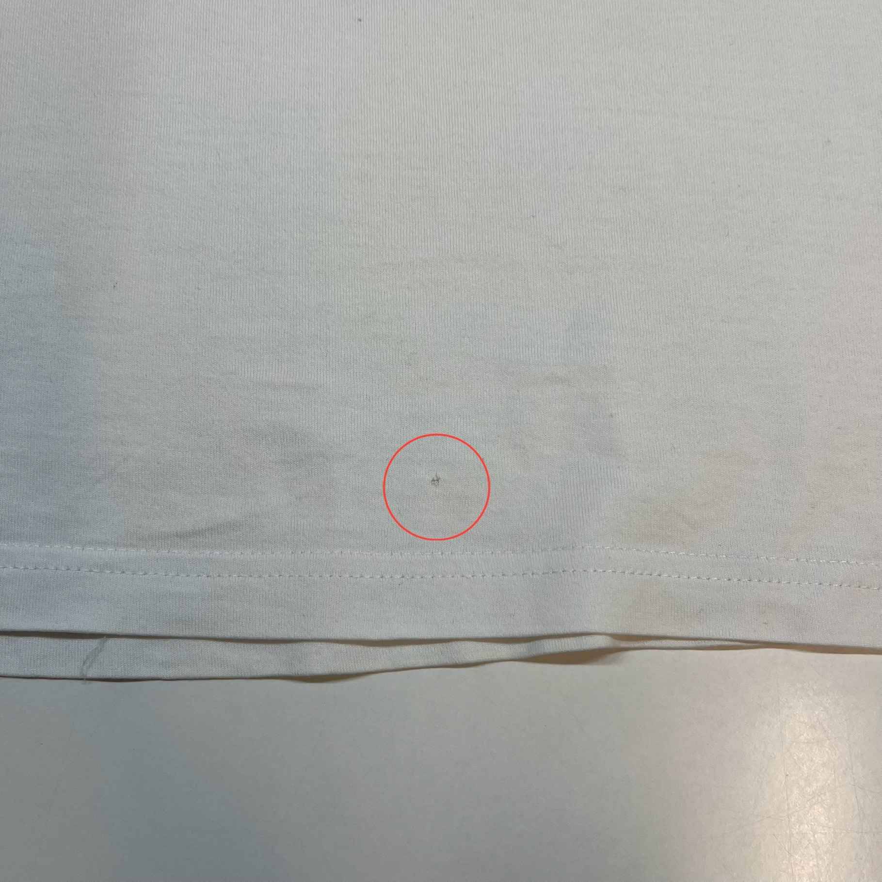 Men's Logo Print T-Shirt White Size XL