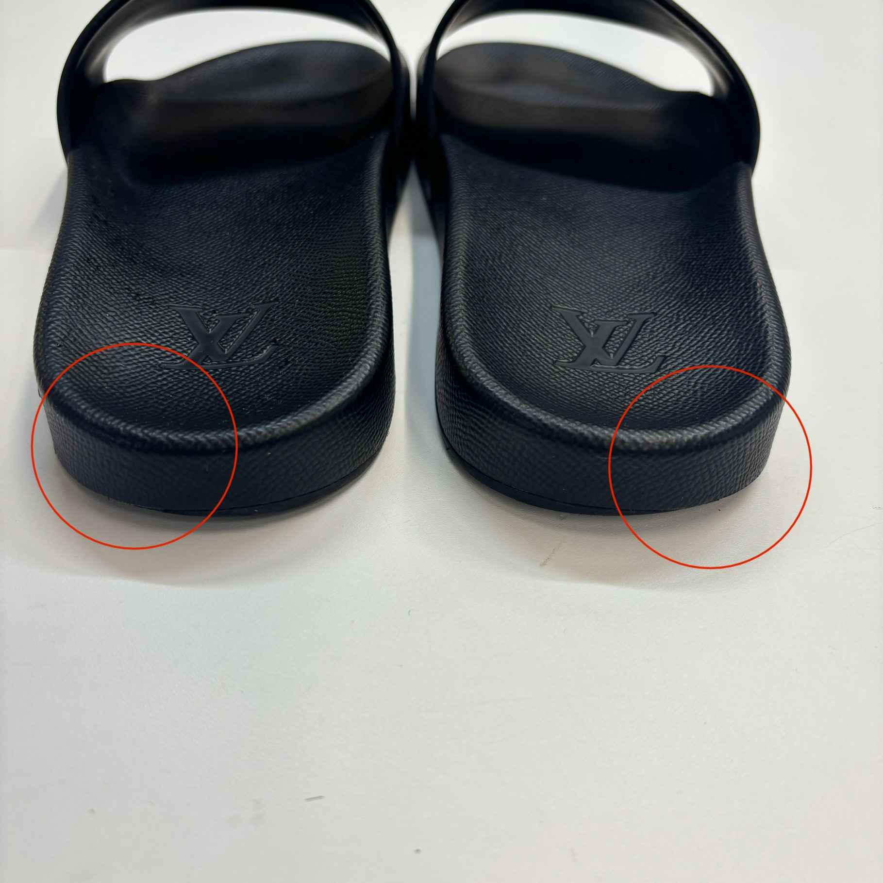 Men's Monogram Waterfront Slides Silver Size EU 41 / UK 7