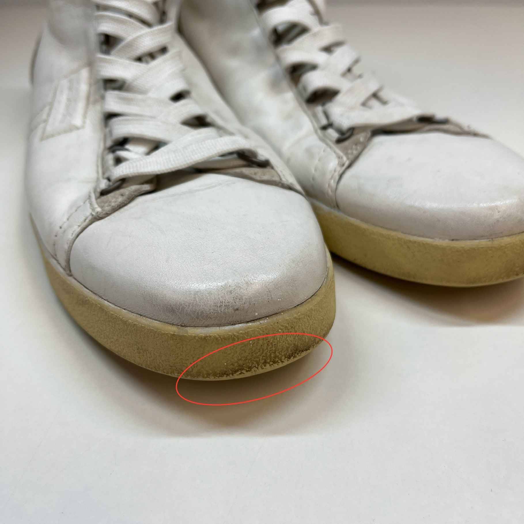 Men's Logo High Trainers White Size EU 41.5 / UK 7.5