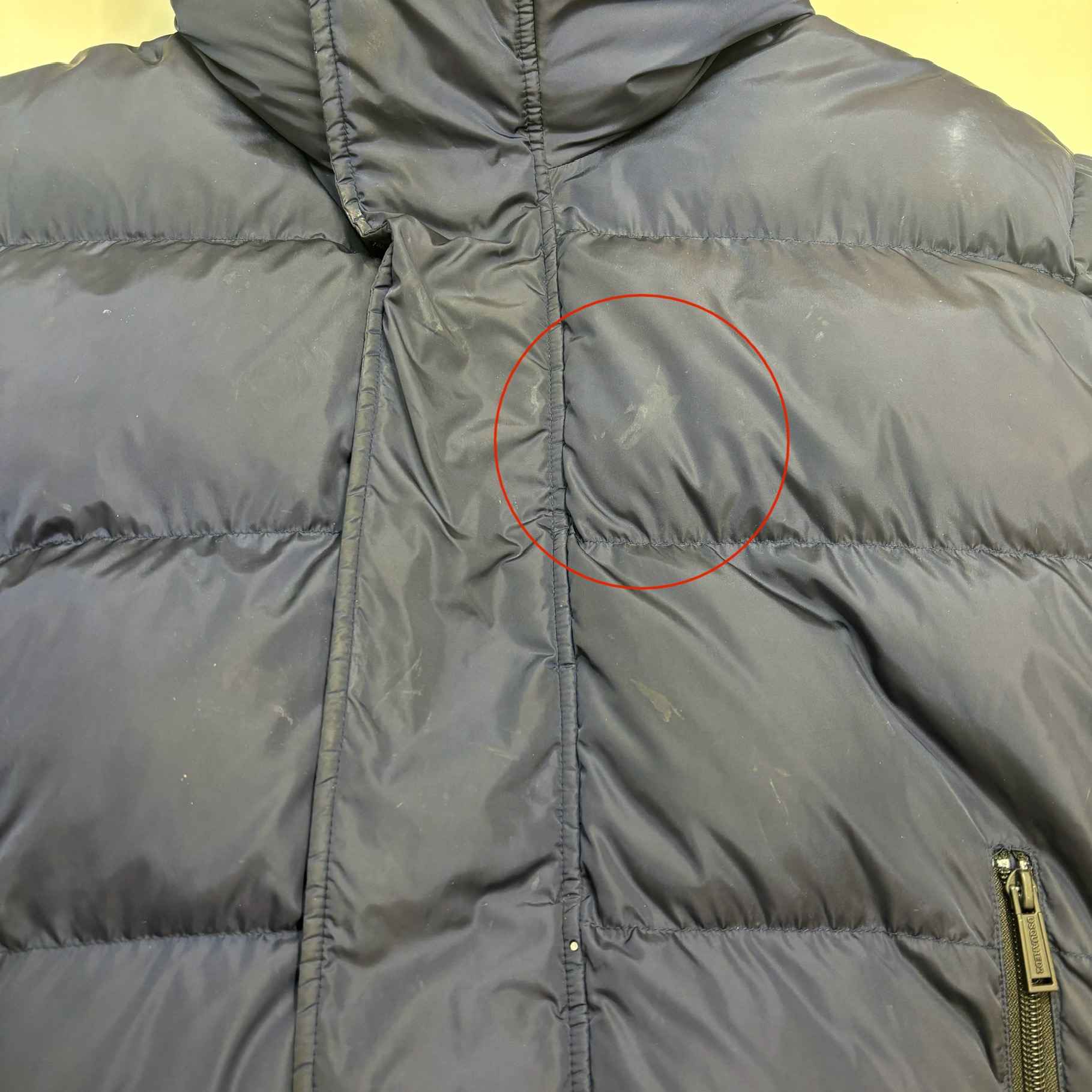 Men's Logo Down Jacket Navy Size Age 16