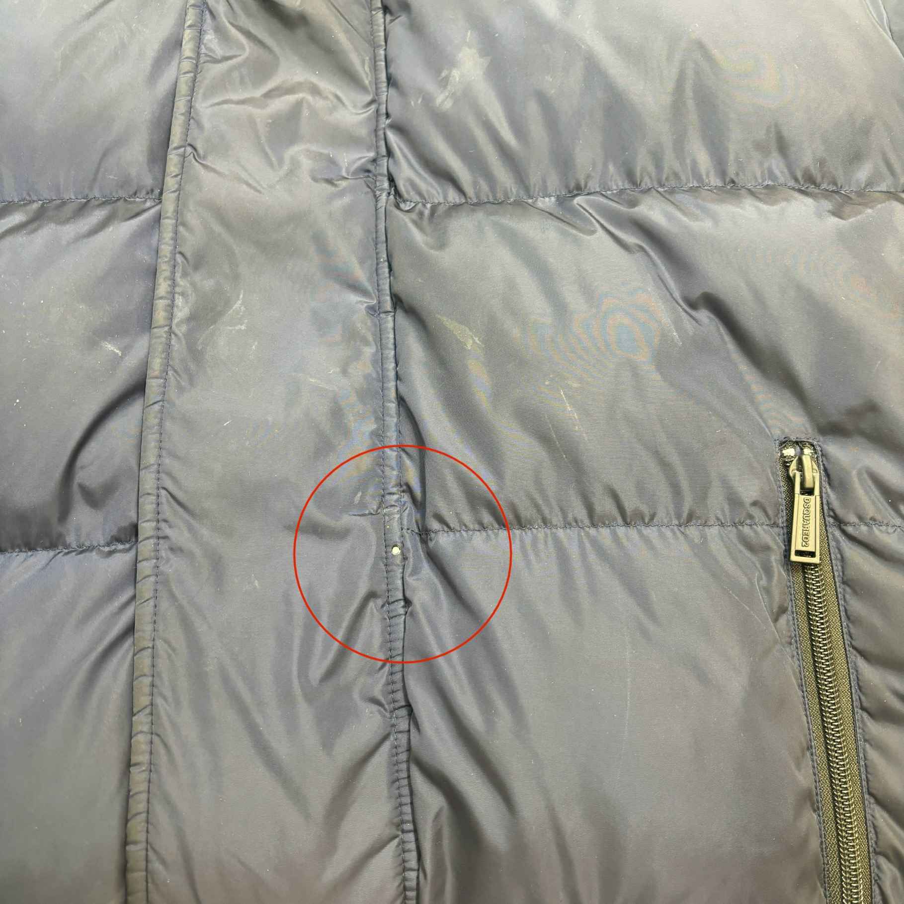 Men's Logo Down Jacket Navy Size Age 16