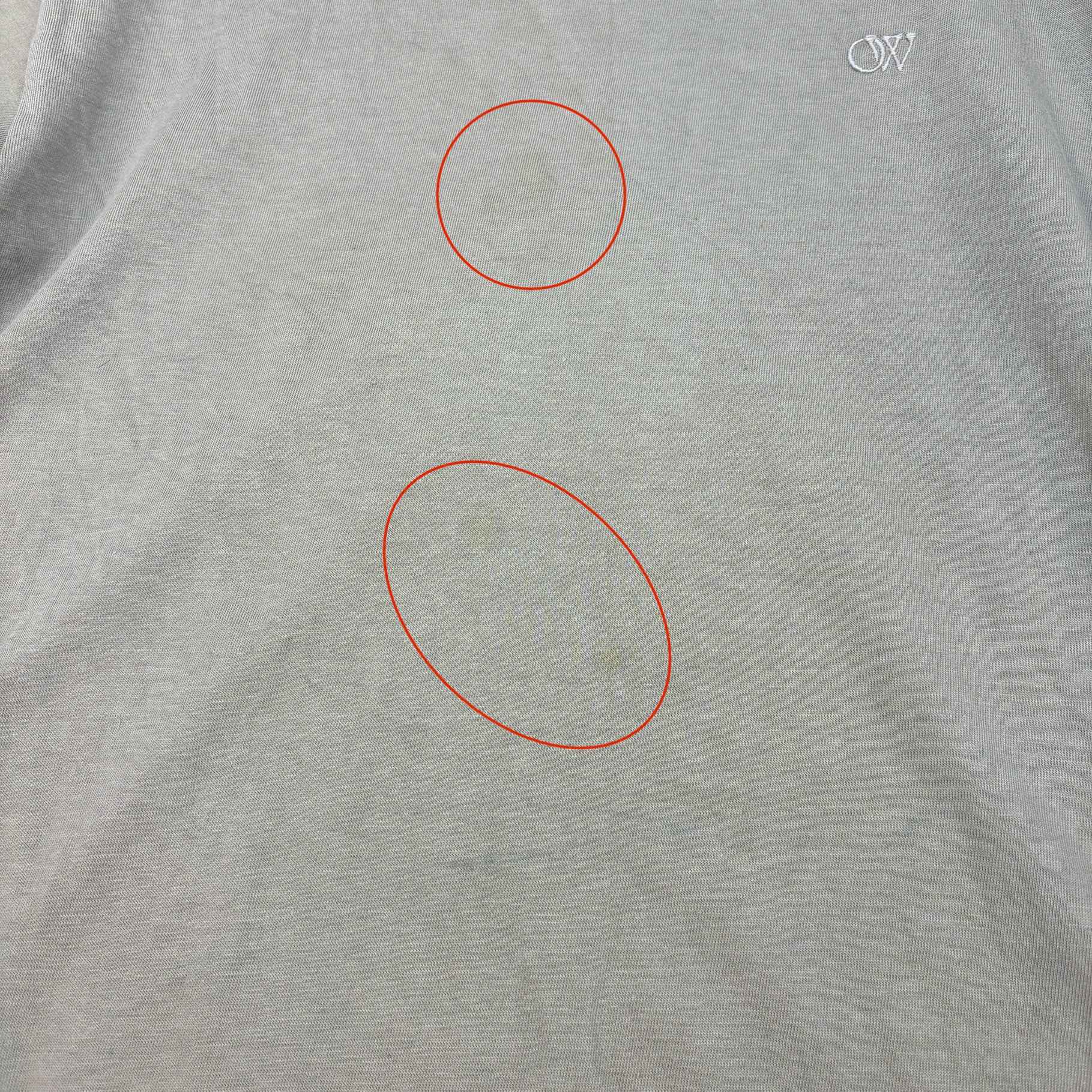 Men's Embroidered Logo T-Shirt Khaki Size XS