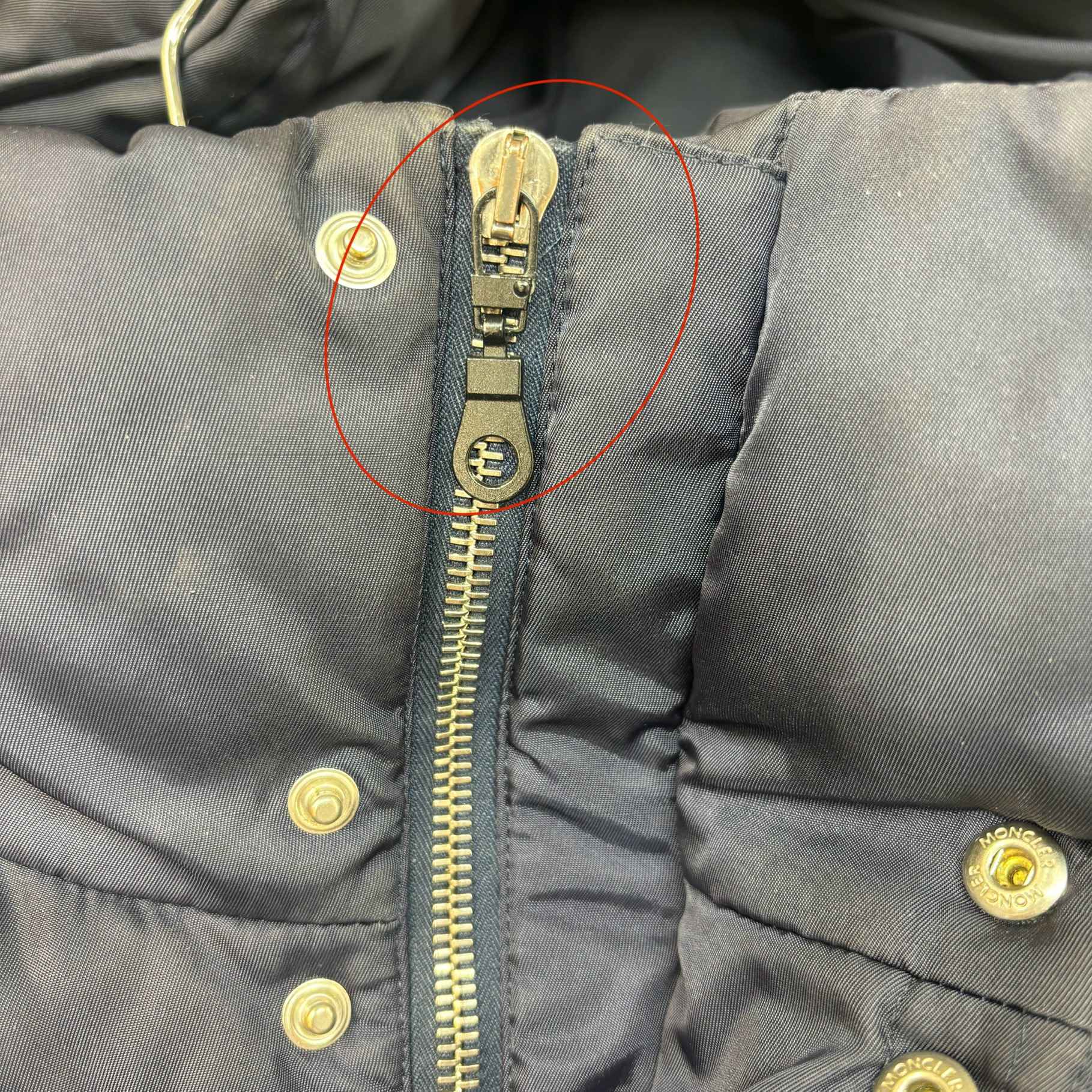 Men's Fragment Falcon Down Jacket Navy Size 3 / L