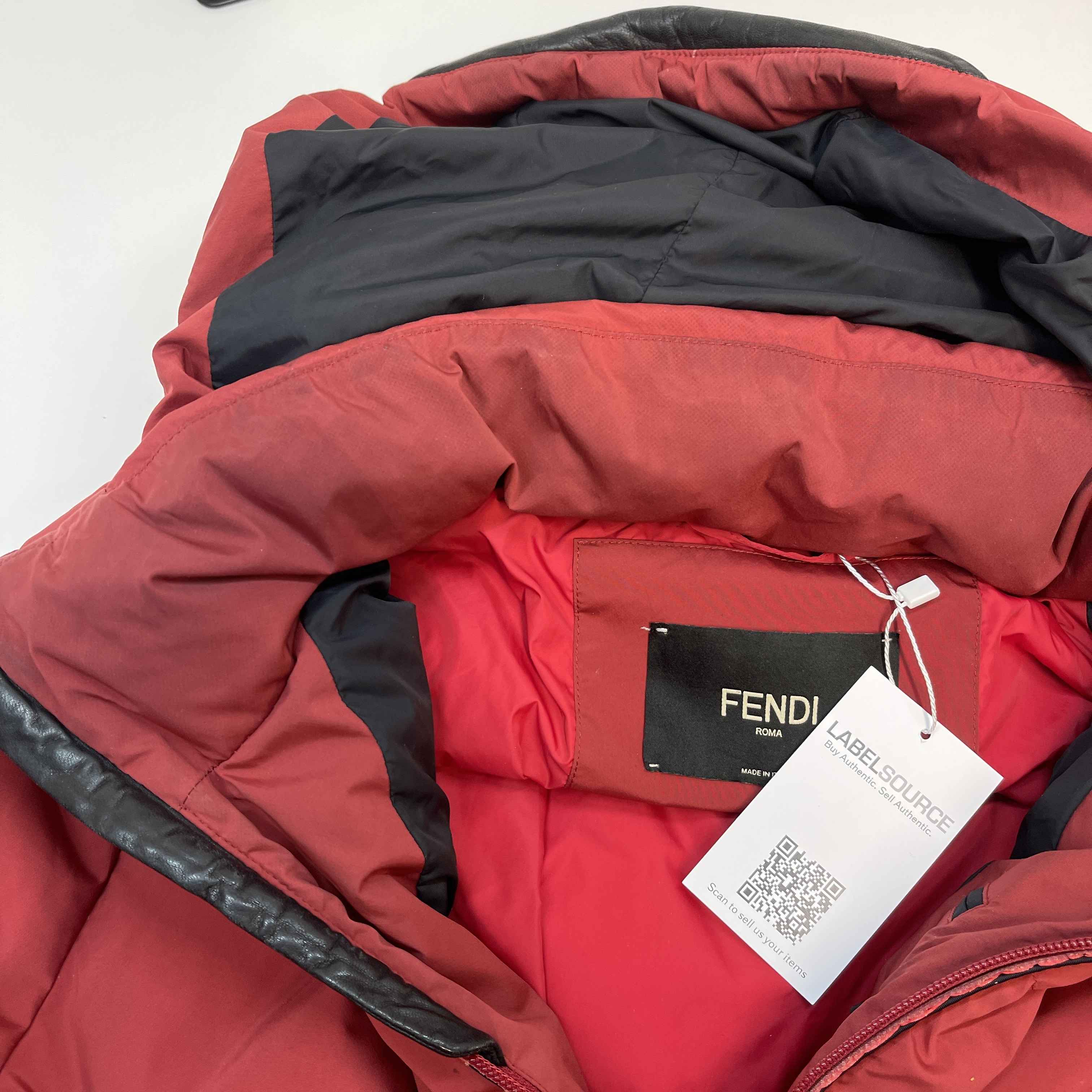 Men's Monster Eye Print Down Jacket Red Size IT 48 / M