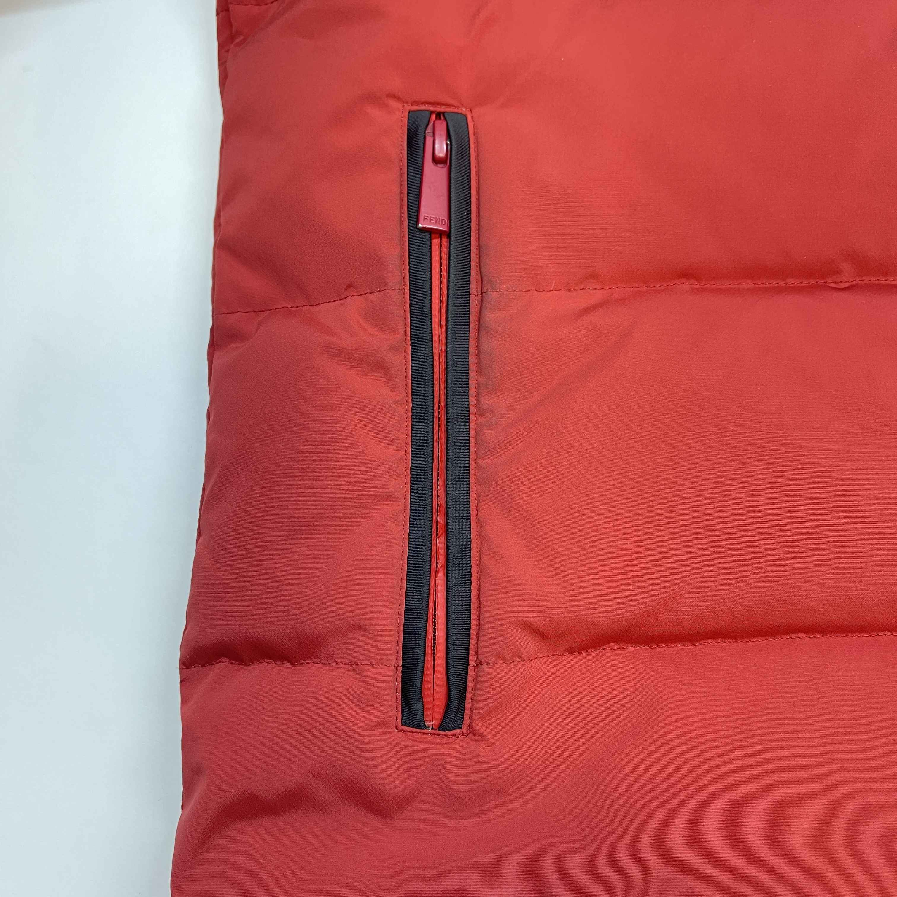 Men's Monster Eye Print Down Jacket Red Size IT 48 / M