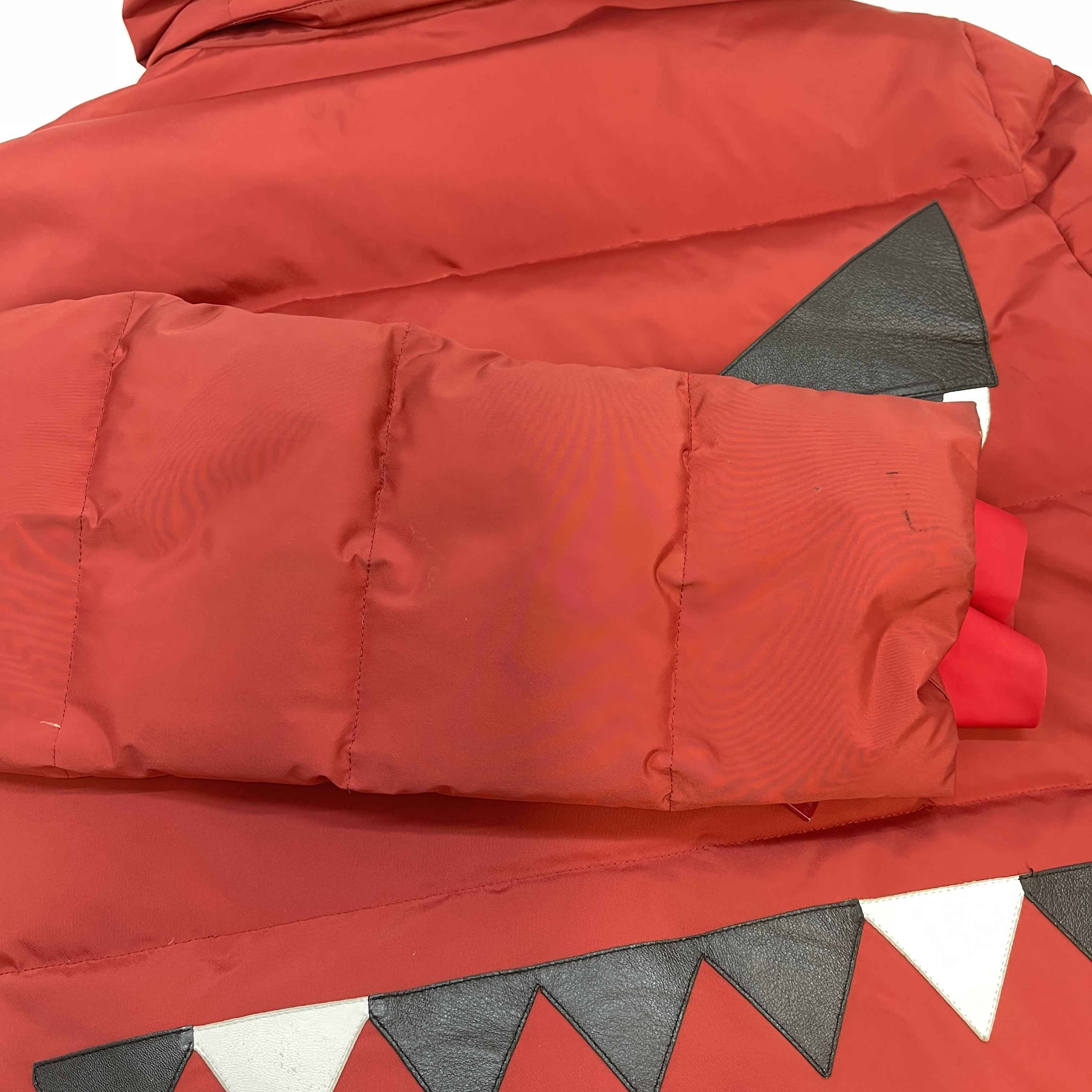 Men's Monster Eye Print Down Jacket Red Size IT 48 / M