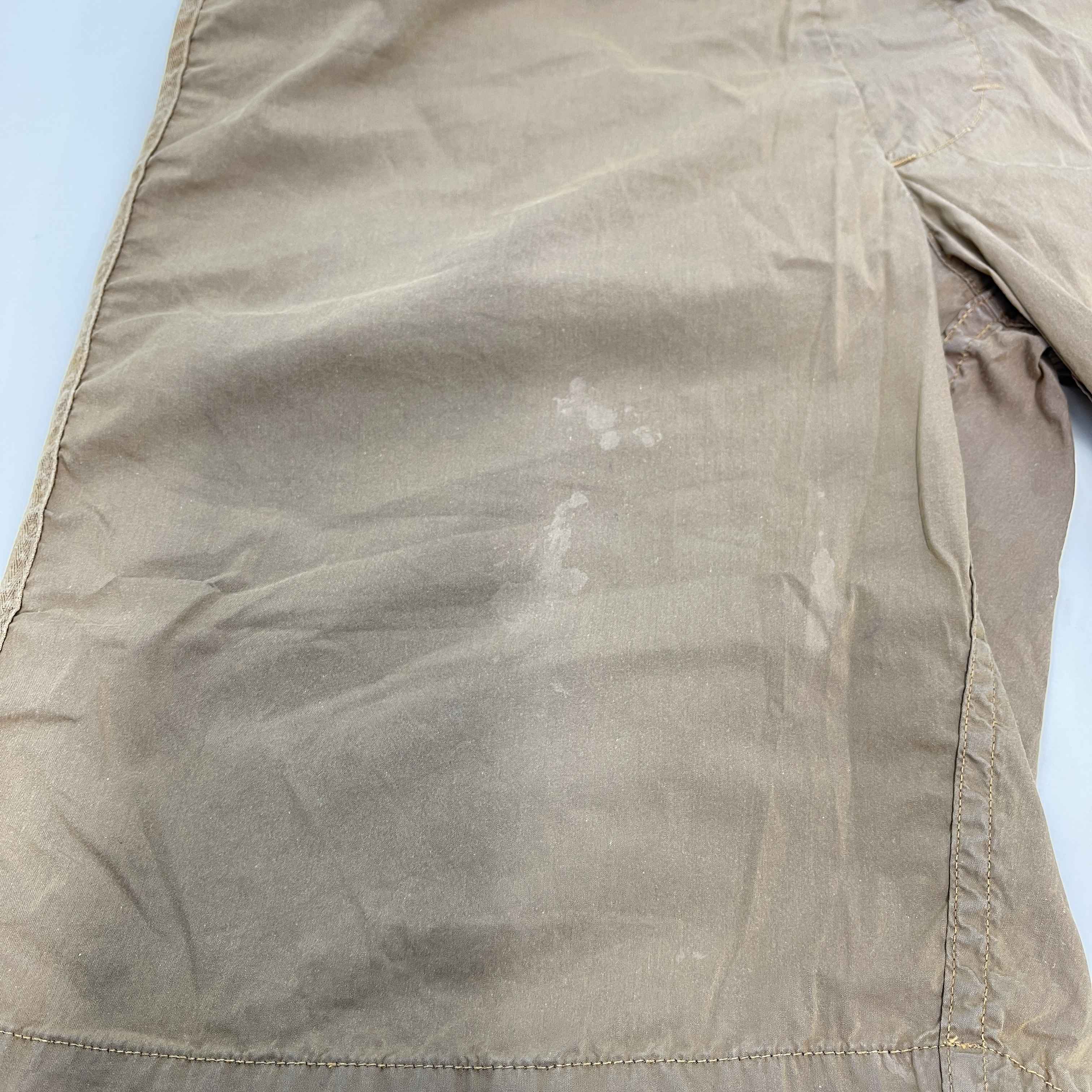 Men's Embroidered Logo Swim Shorts Brown Size W32 / IT 48