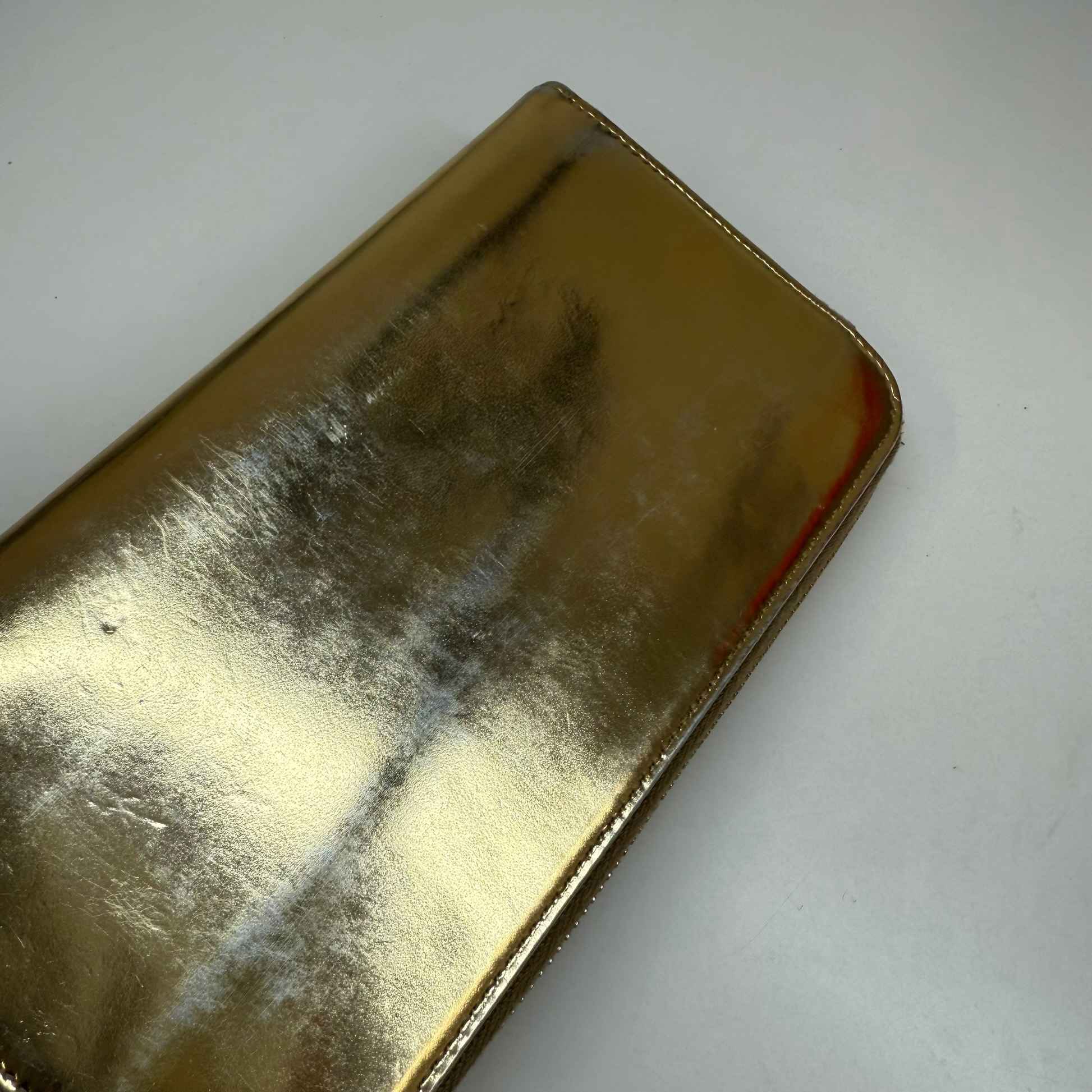 Women's Zip Around Long Purse Gold