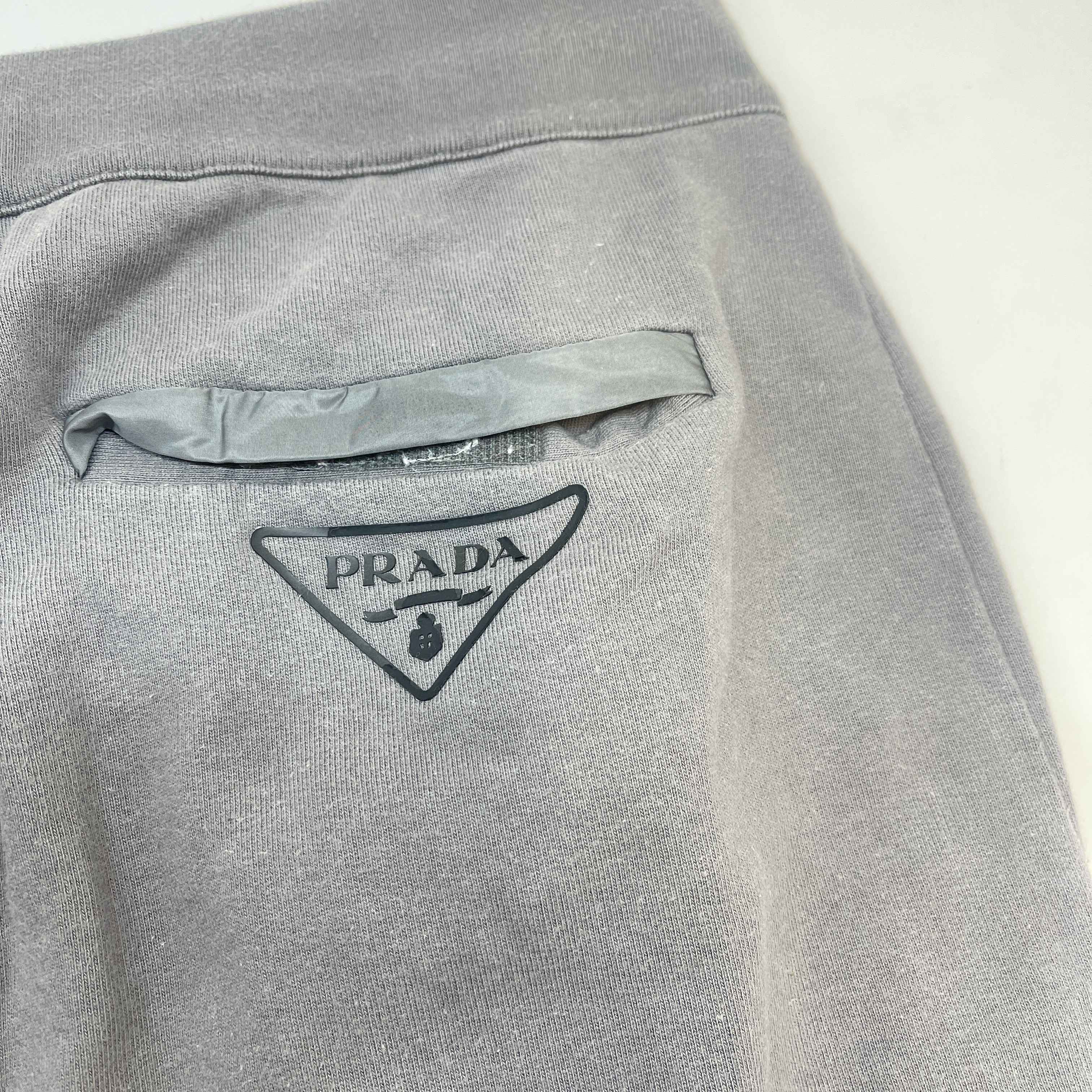 Men's Logo Print Joggers Grey Size M