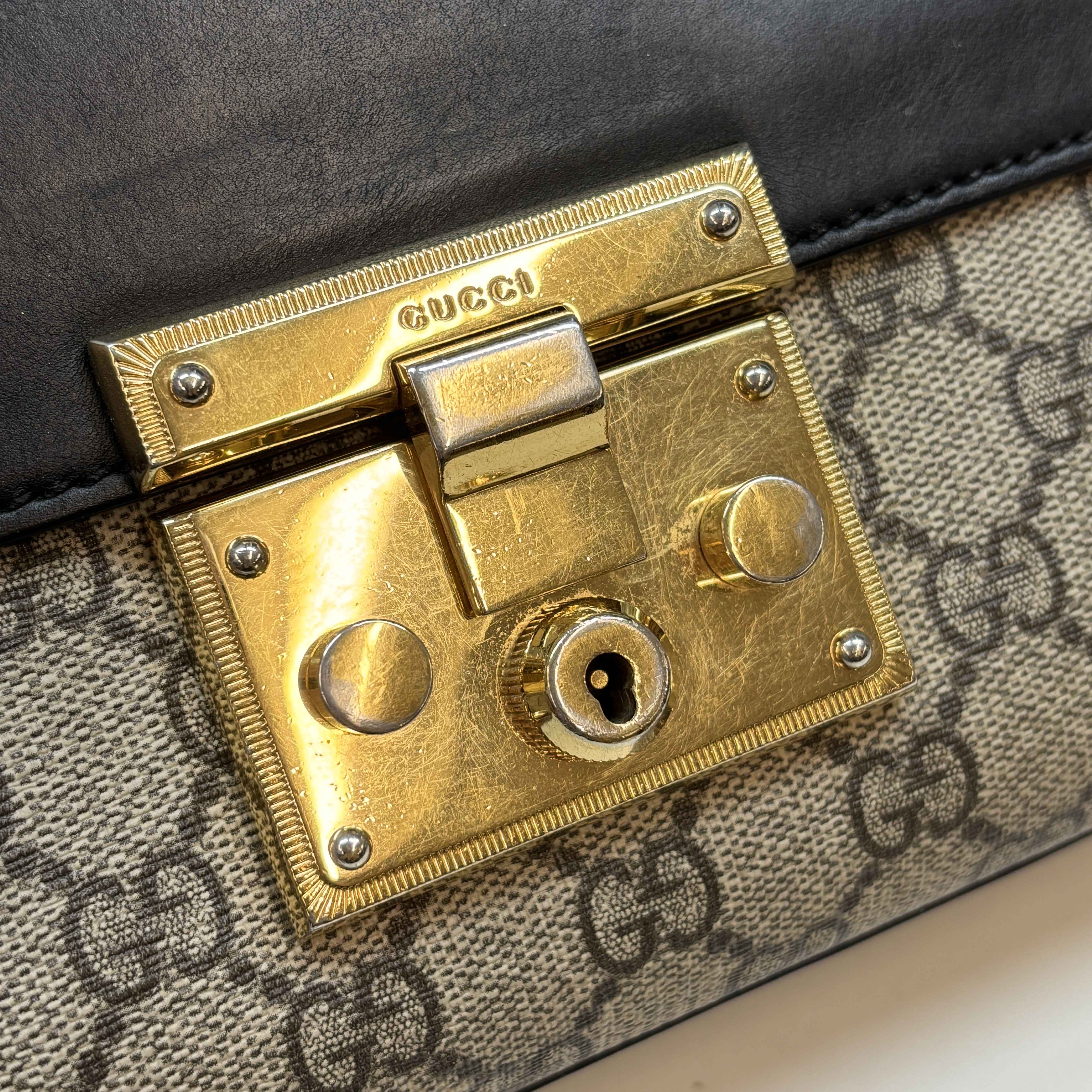 Women's Small Padlock Bag Beige