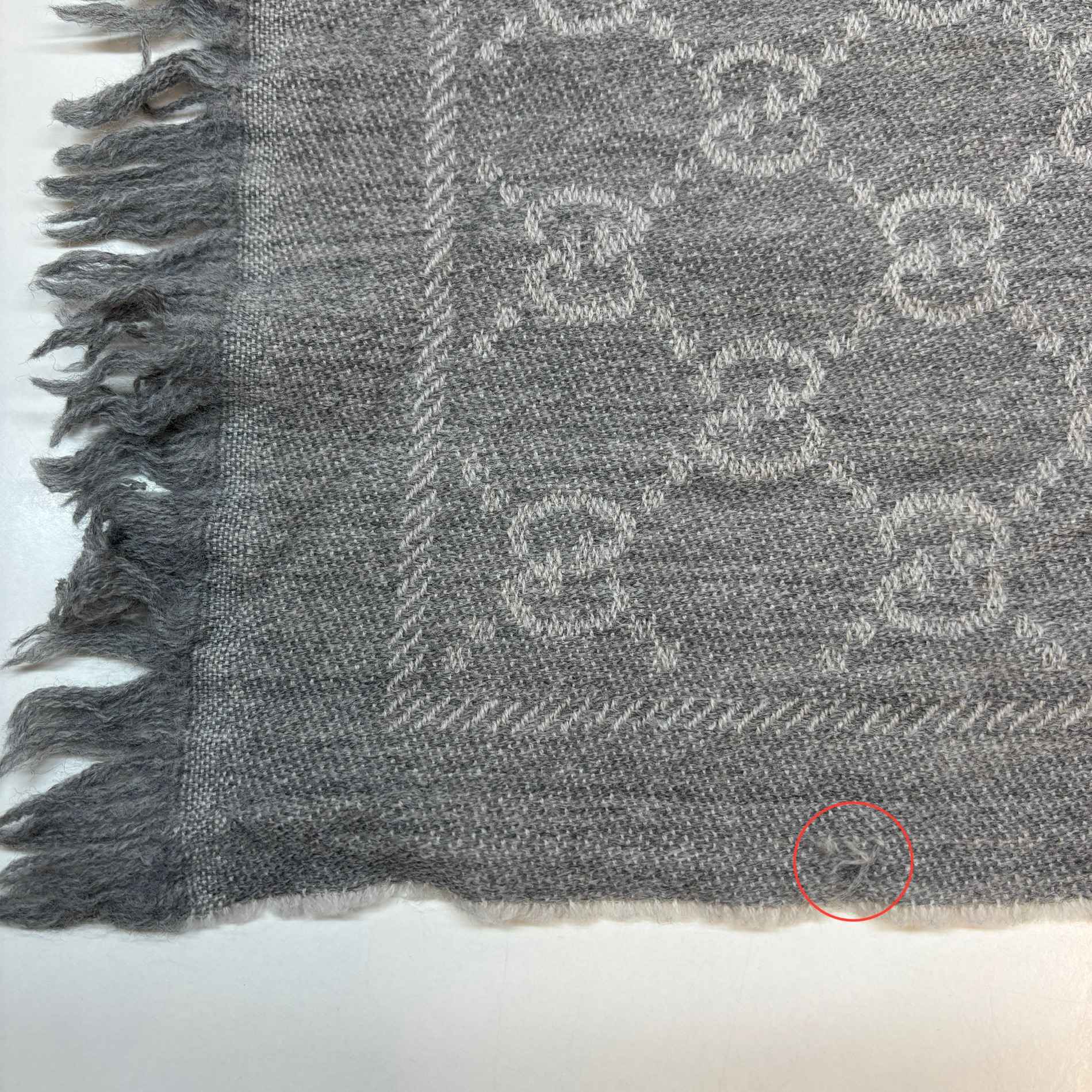Women's Gg Jacquard Scarf Grey