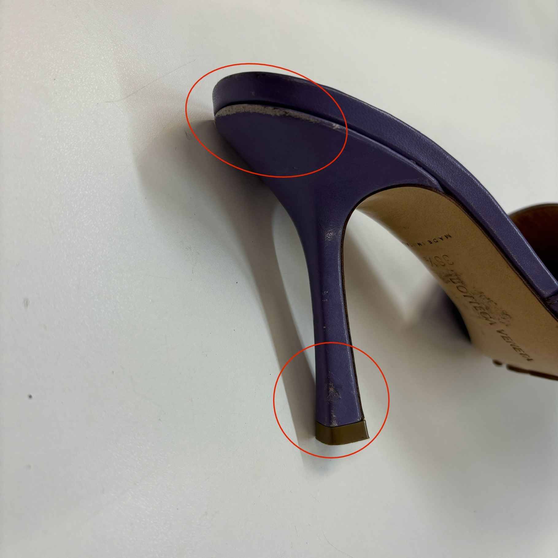 Women's Stretch Mule Heels Purple Size EU 38.5 / UK 5.5
