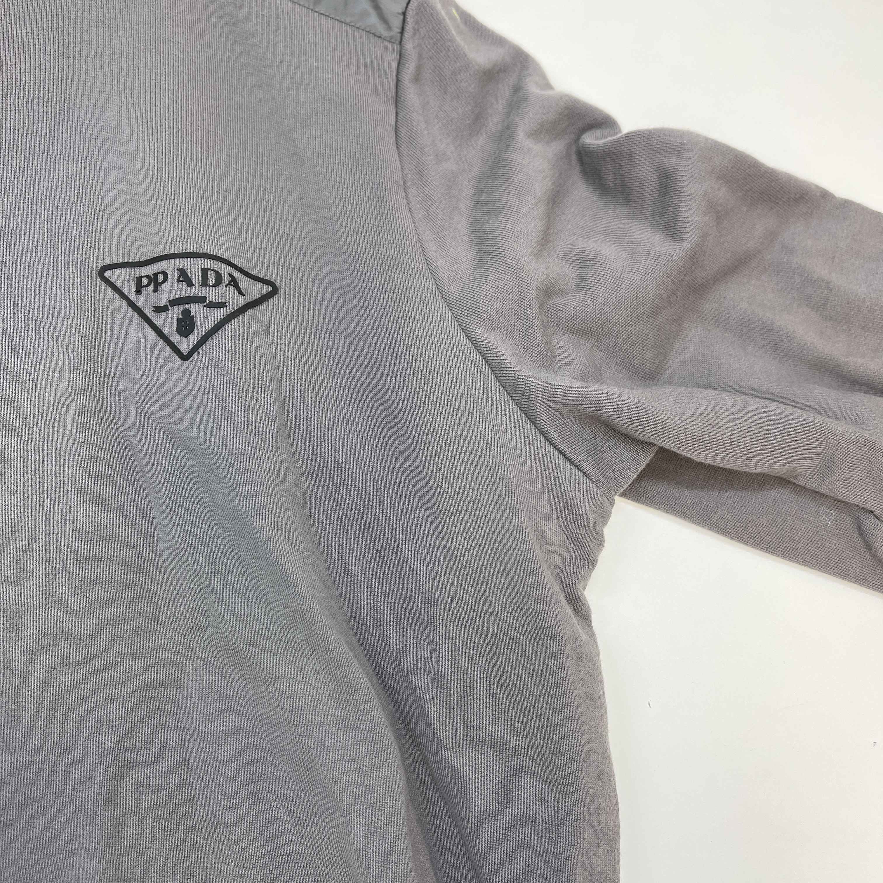 Men's Logo Print Jumper Grey Size M