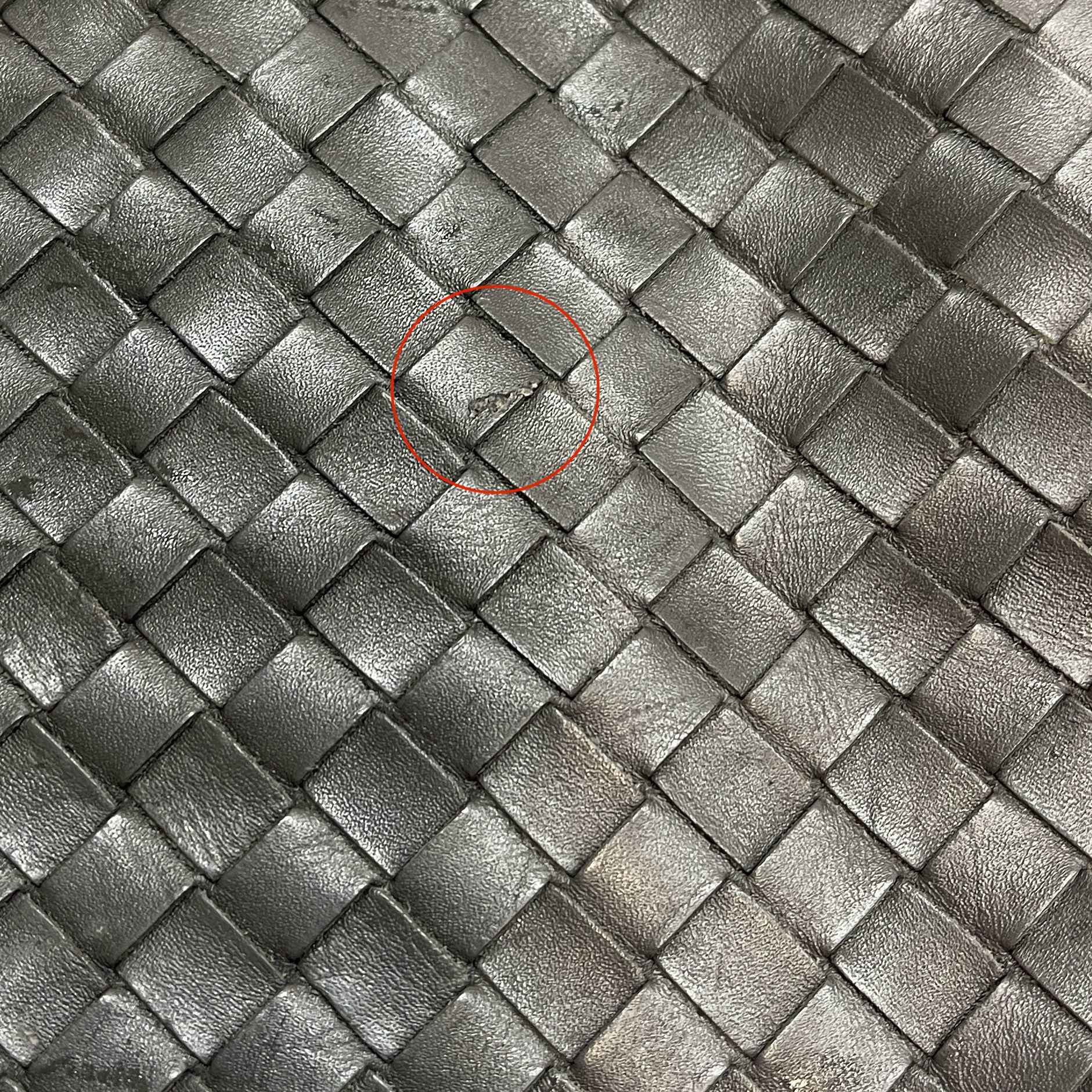 Women's Intrecciato Clutch Bag Charcoal