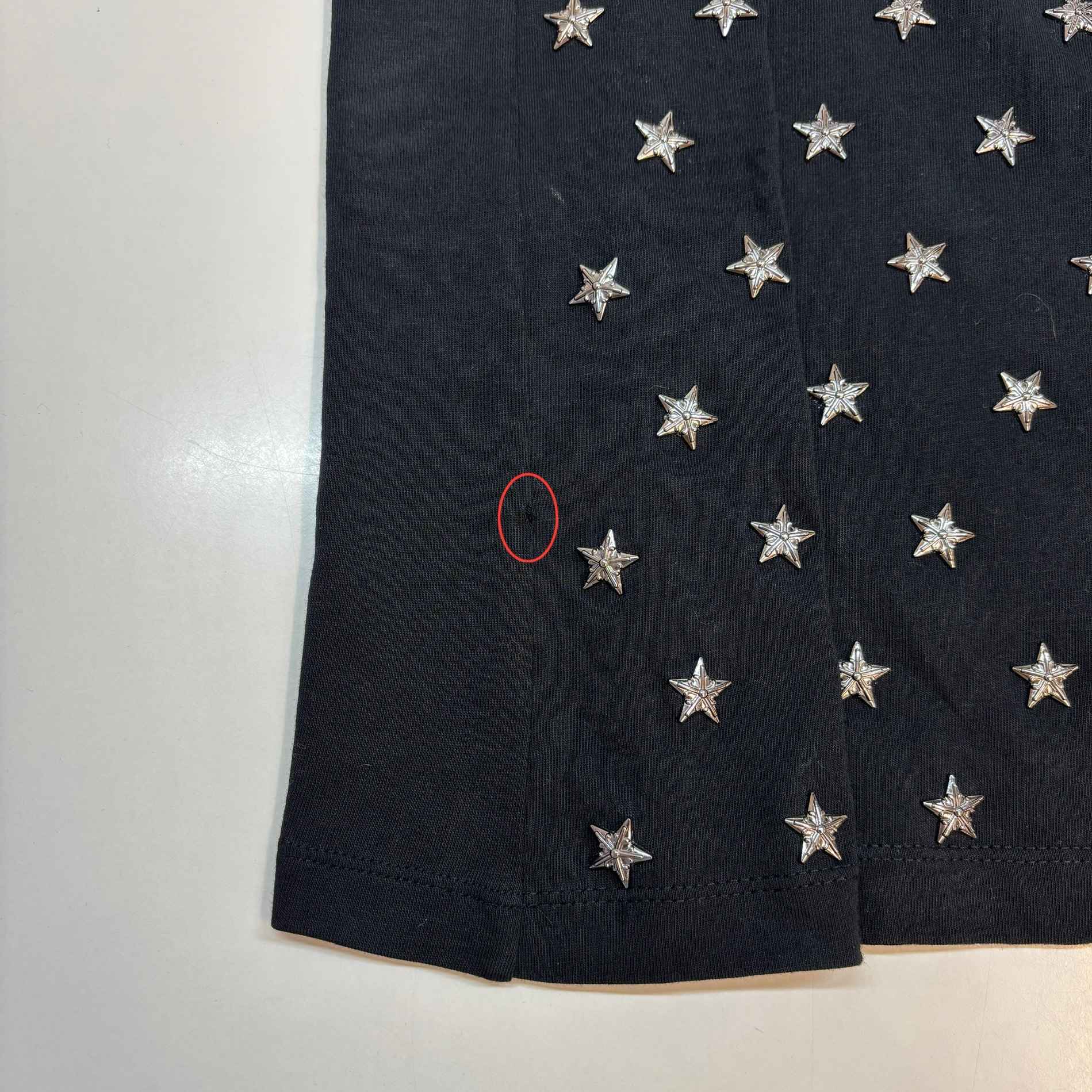 Men's Star T-Shirt Black Size M