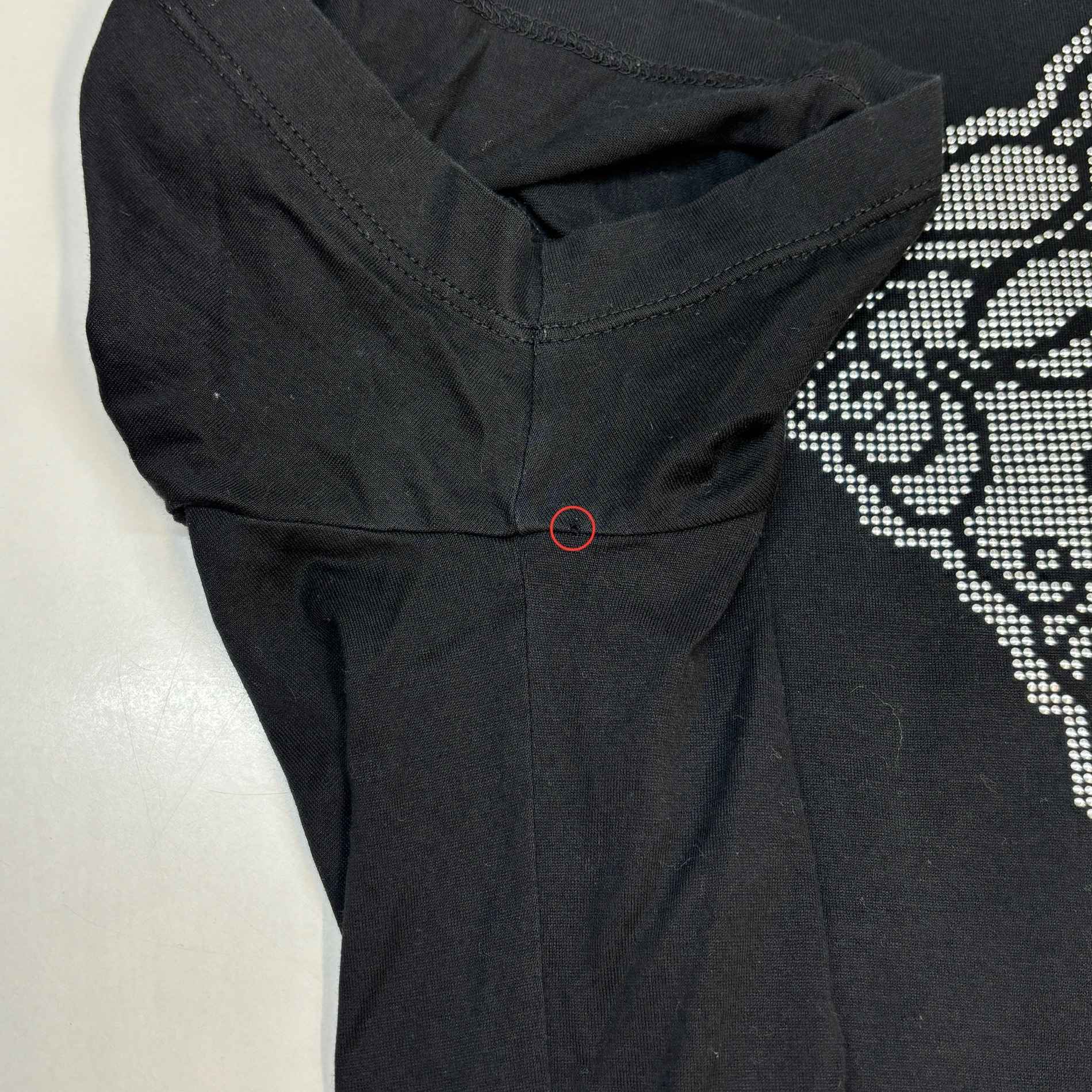 Men's Studded Medusa Logo T-Shirt Black Size M