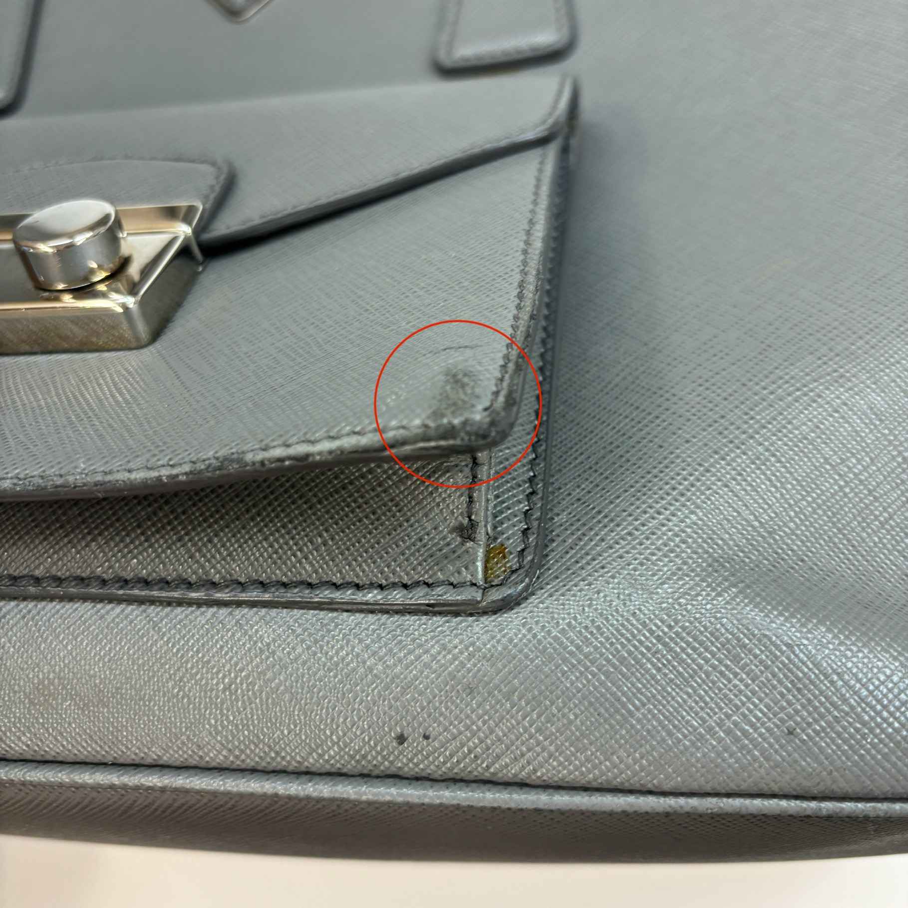 Women's Saffiano Galleria Double Zip Handbag Grey