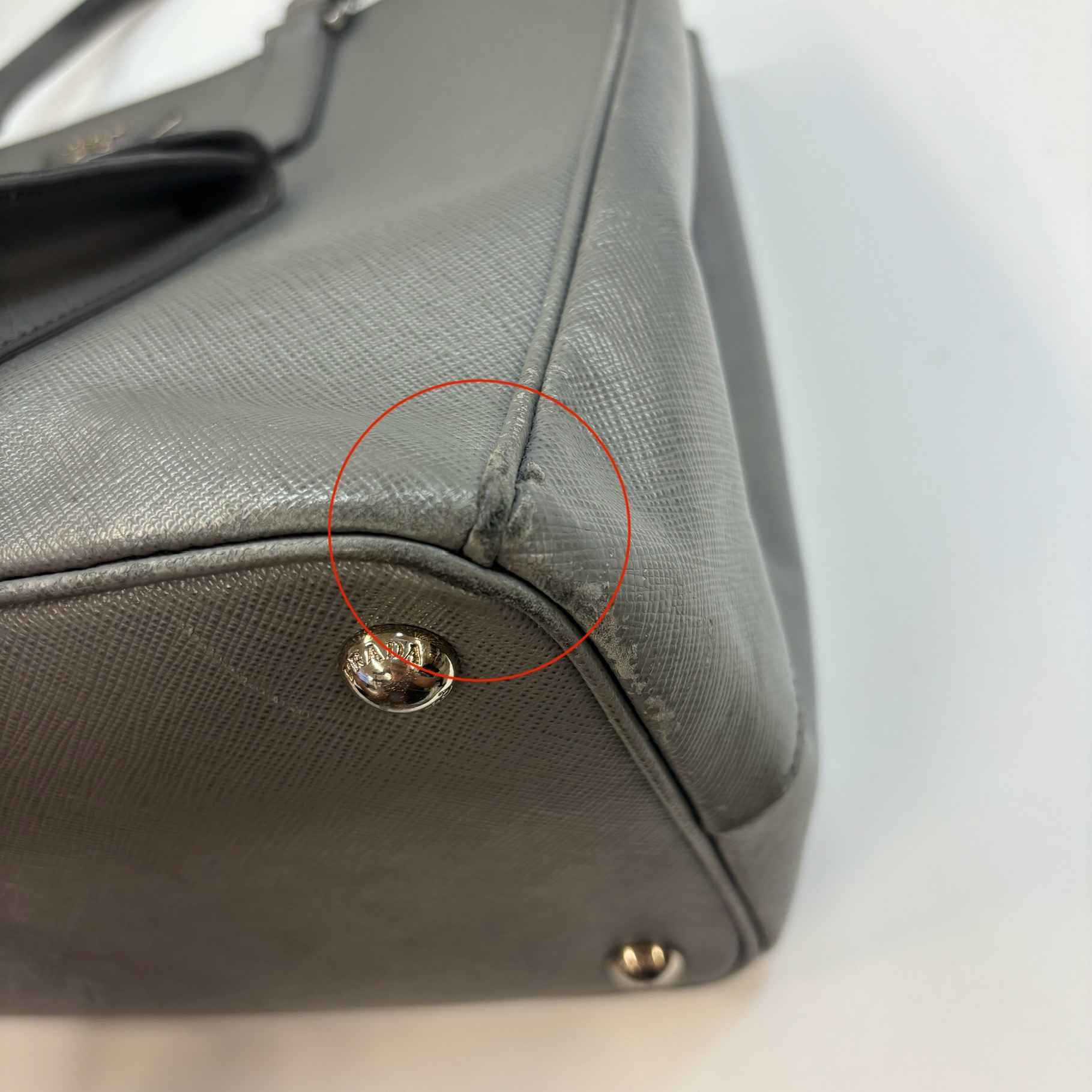 Women's Saffiano Galleria Double Zip Handbag Grey
