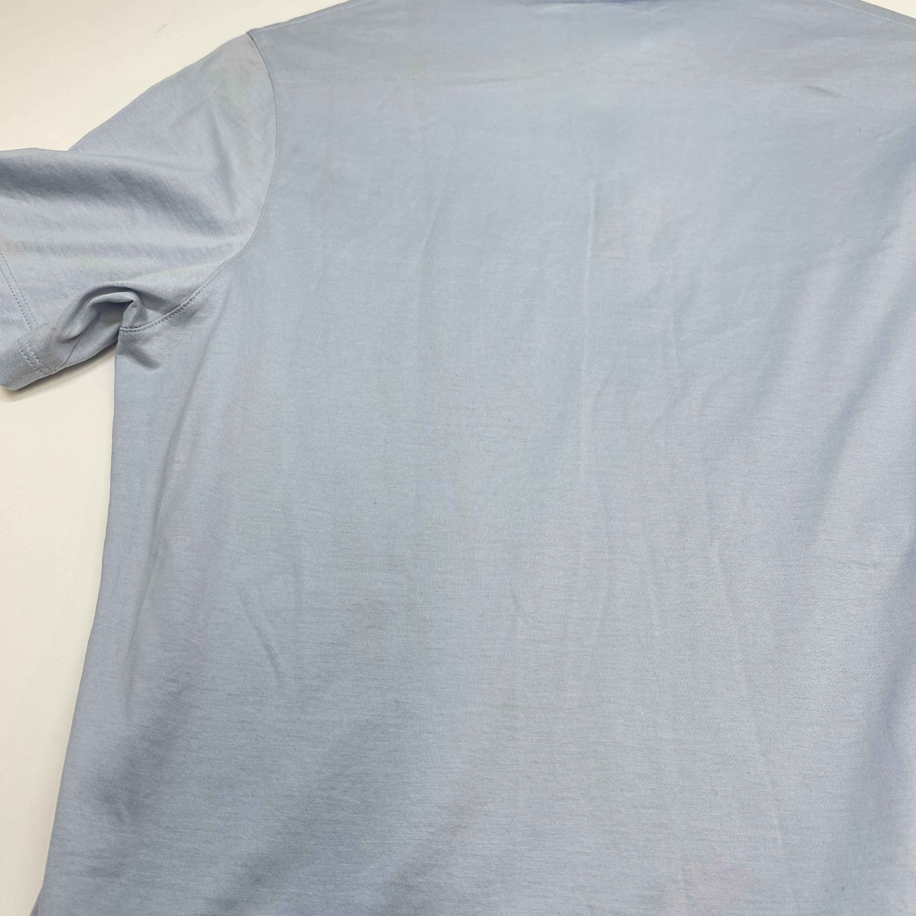 Men's Pocket Logo Polo Shirt Blue Size S