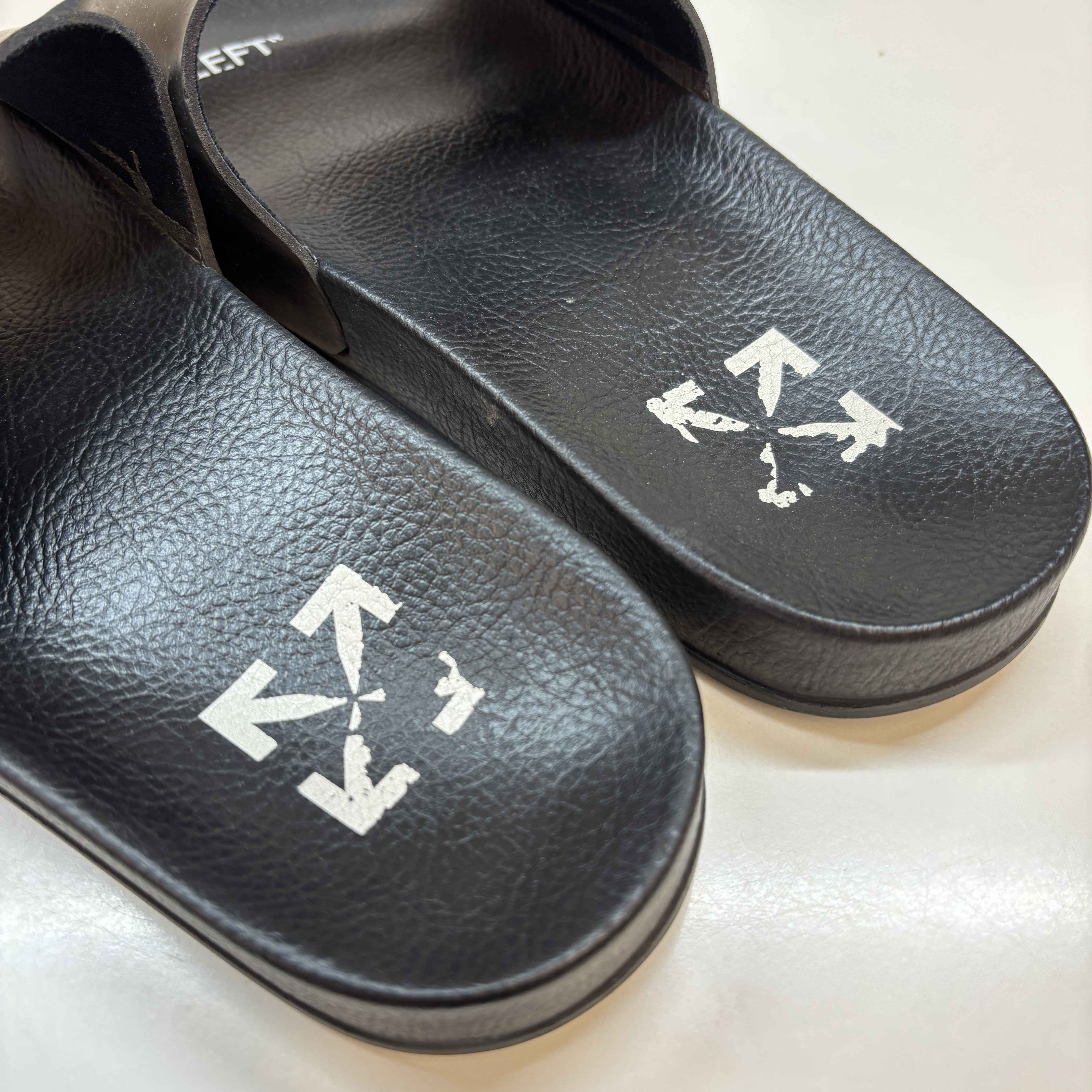 Women's Logo Print Pool Slides Black Size EU 38 / UK 5