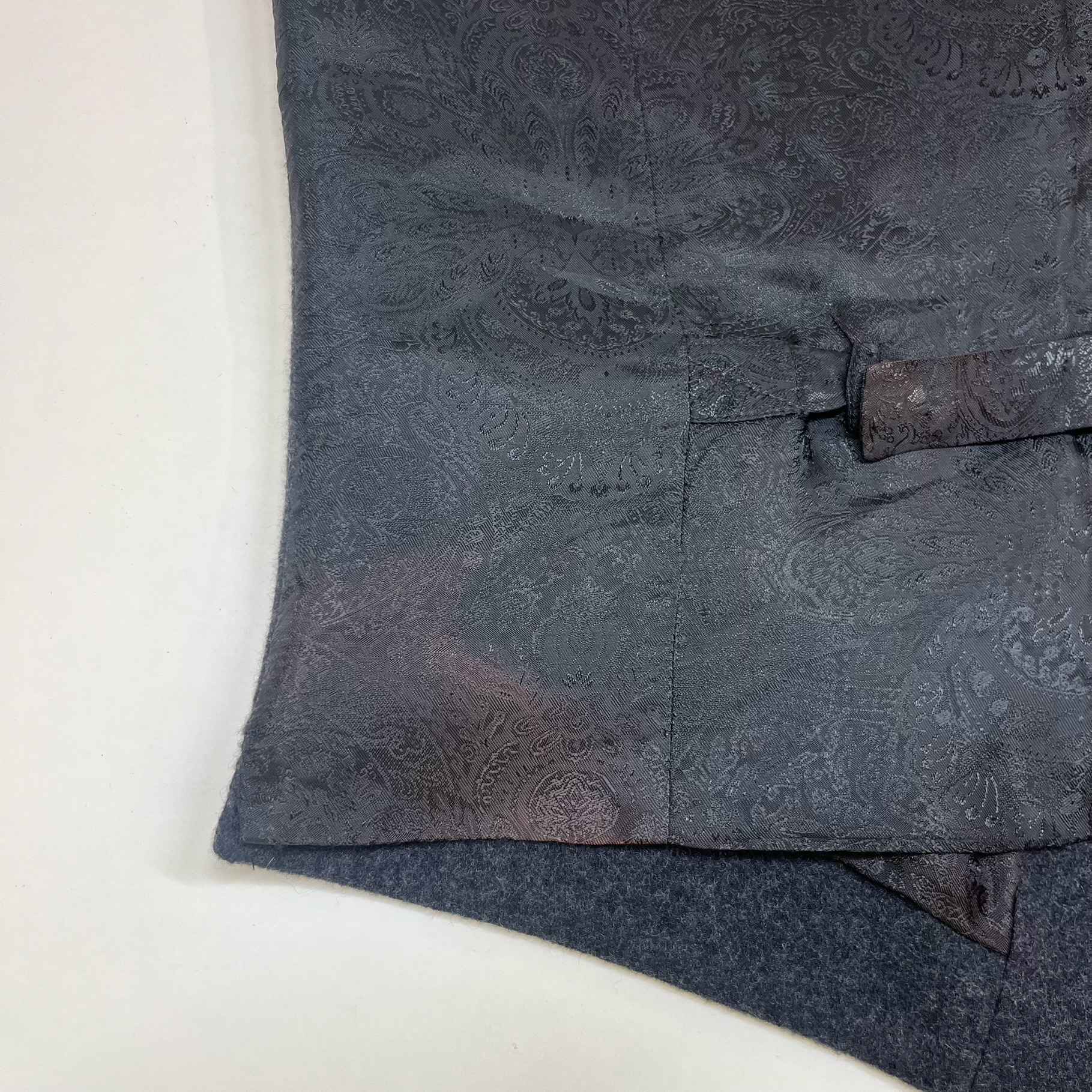 Men's Wool Waistcoat Vest Grey Size IT 48 / UK M