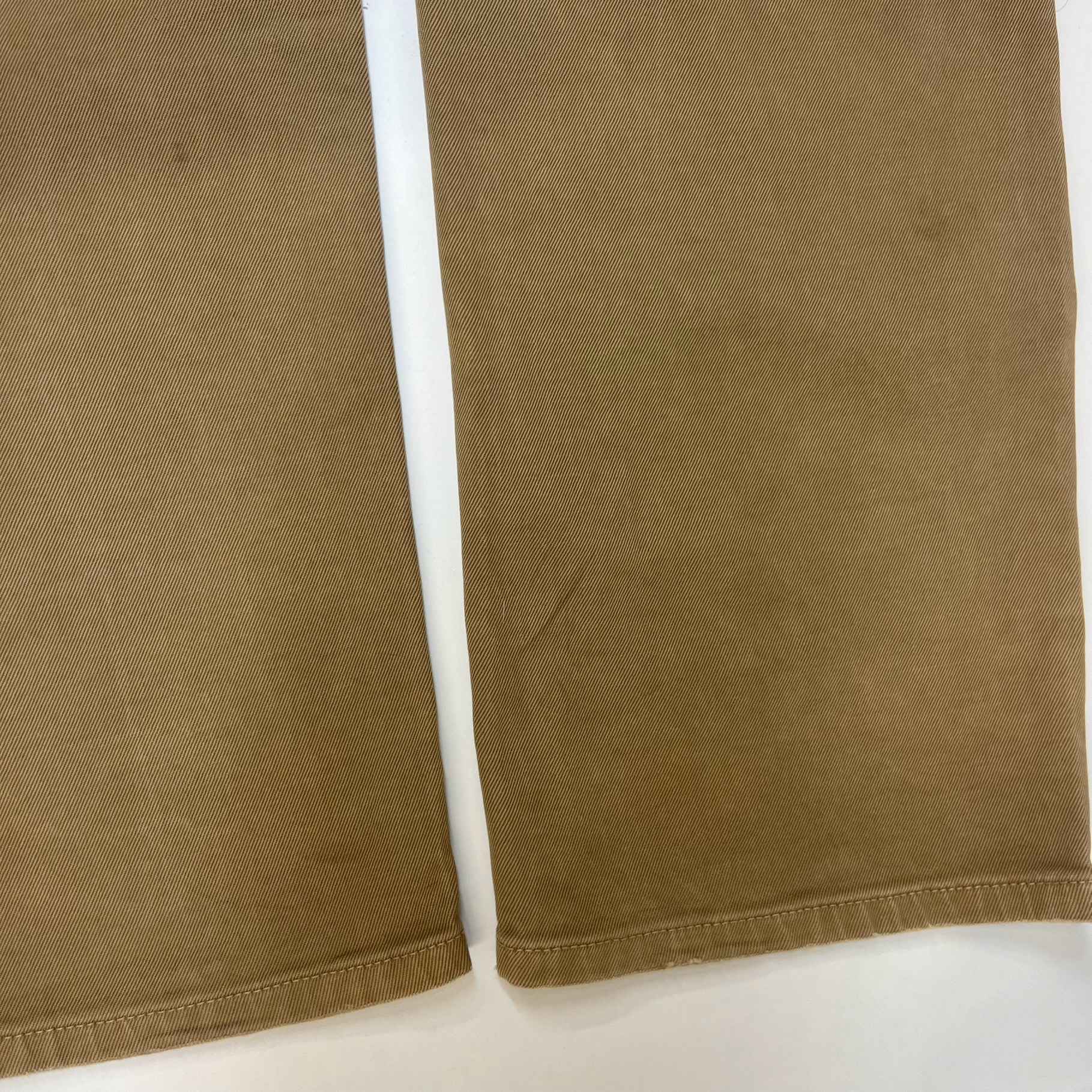 Men's Plaque Logo Jeans Beige Size Waist 36"