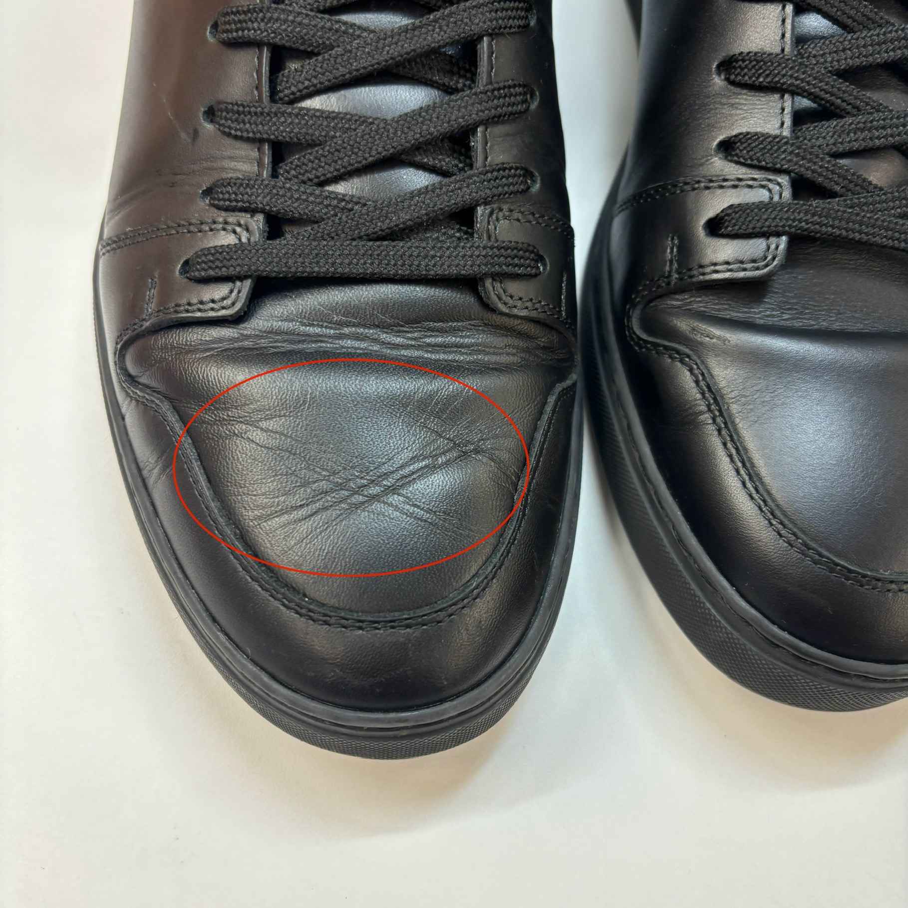 Men's Damier High Trainers Black Size EU 39 / UK 5