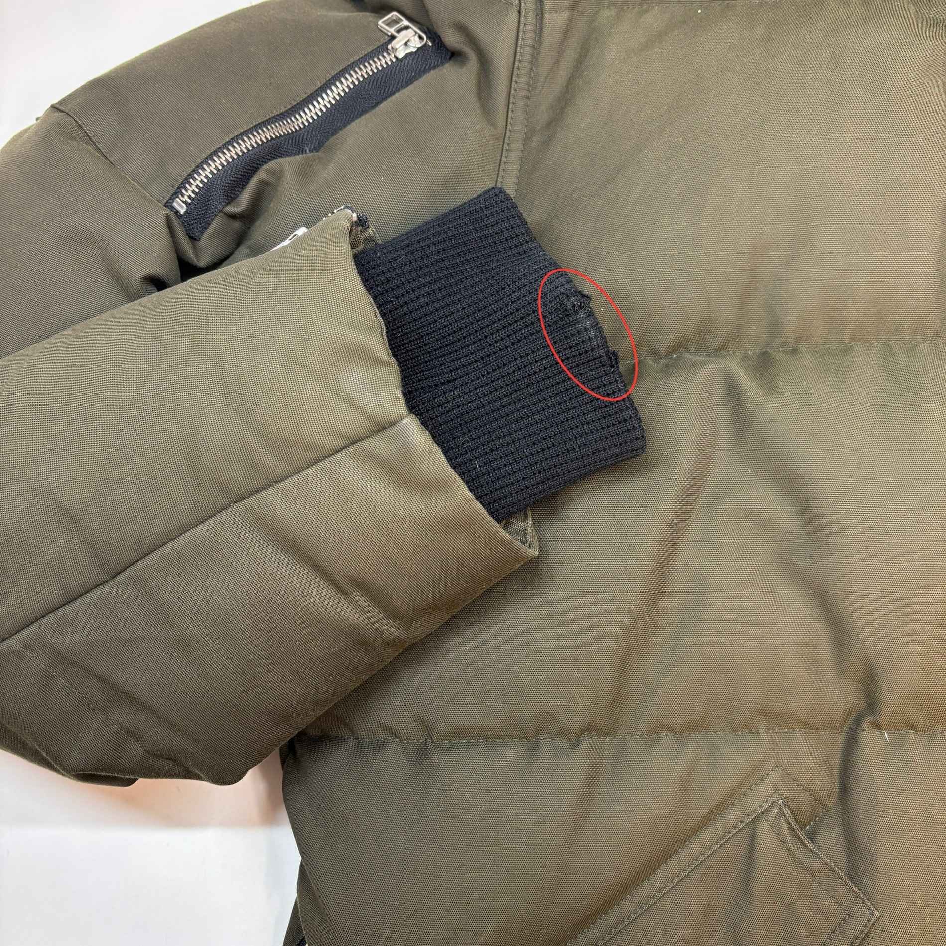 Men's 3Q Down Jacket Khaki Size XXL