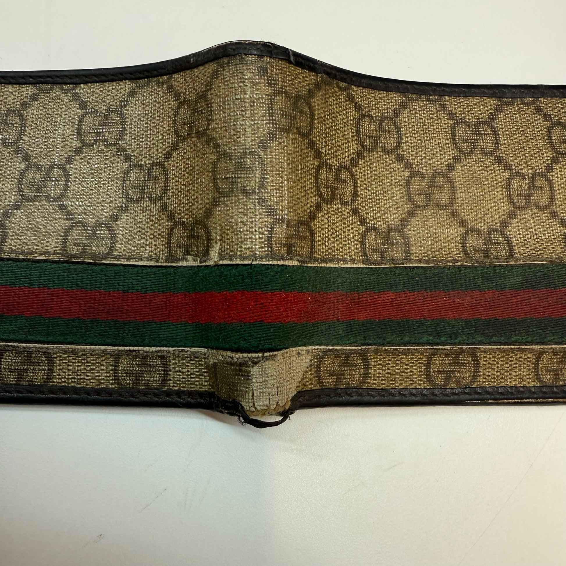 Men's Gg Supreme Web Wallet Beige